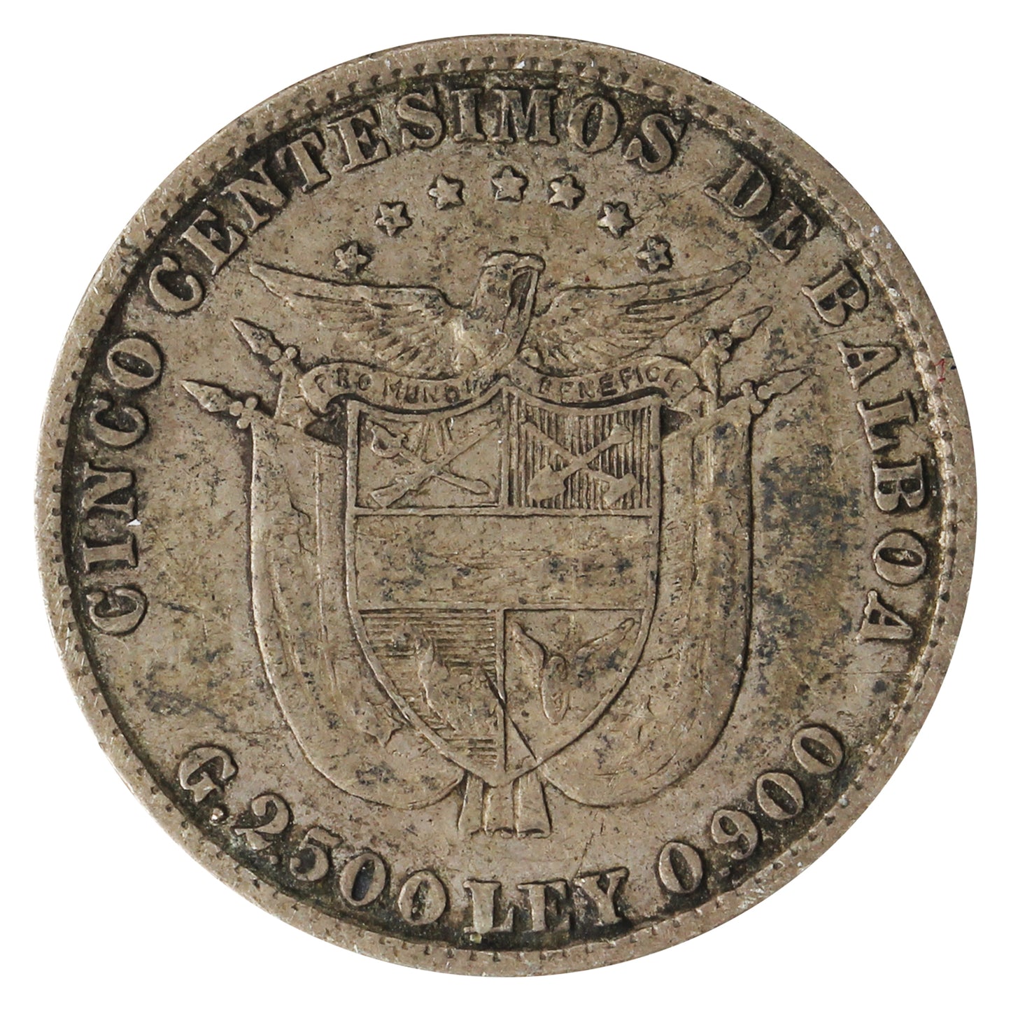 Panama 1904 5 Centesimos Extra Fine (EF-40)