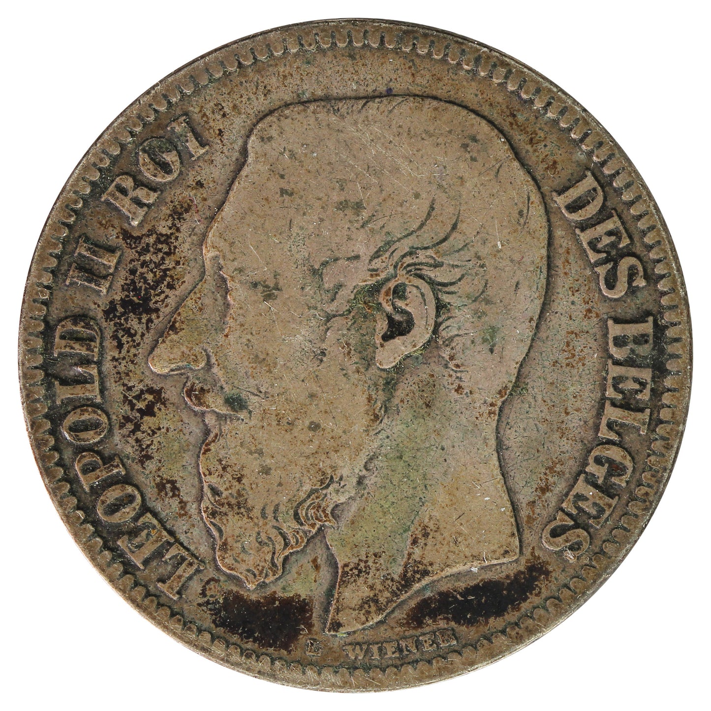 Belgium 1867 2 Francs Fine (F12)