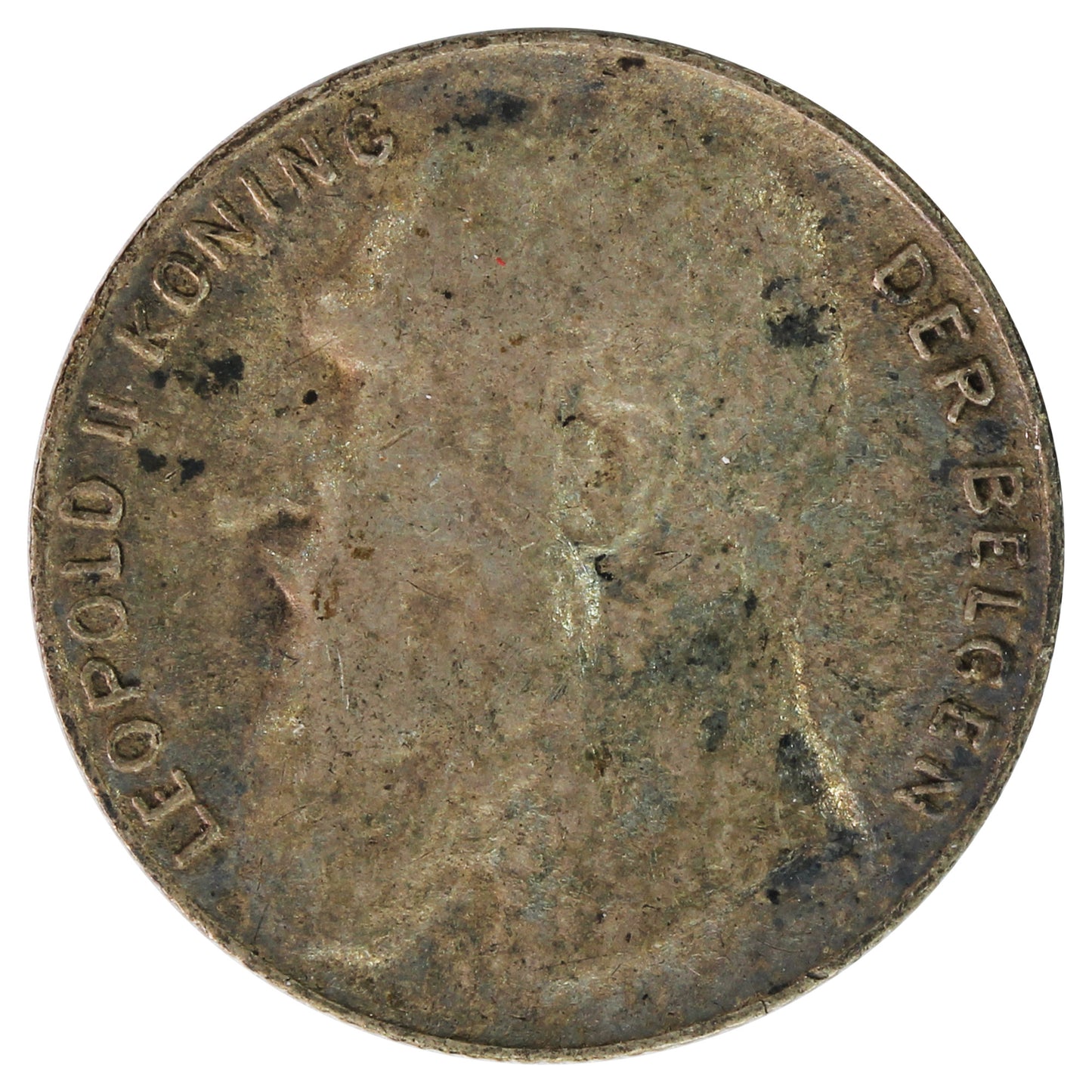 Belgium 1901 Dutch 50 Centimes F-VF (F15)