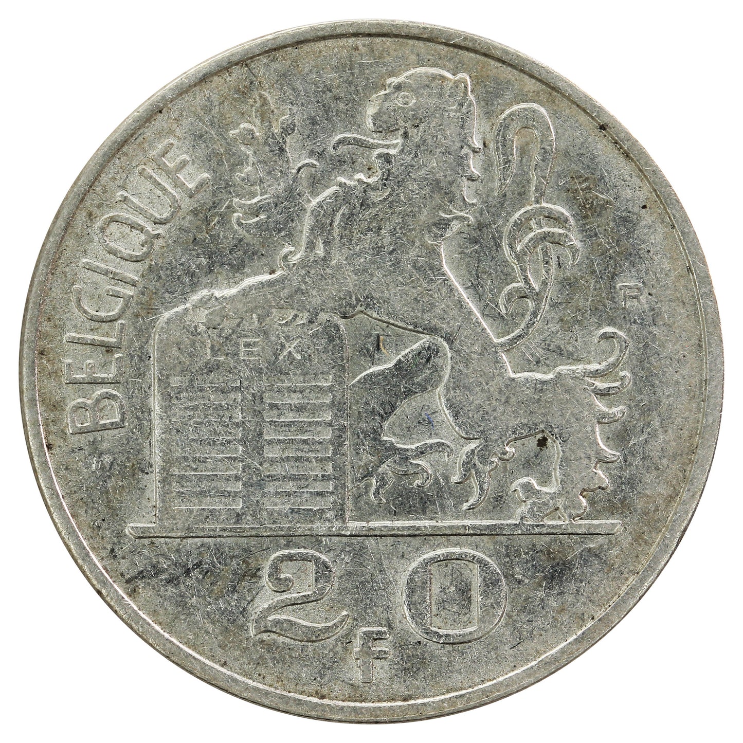 Belgium 1949 French 20 Francs Extra Fine (EF-40)