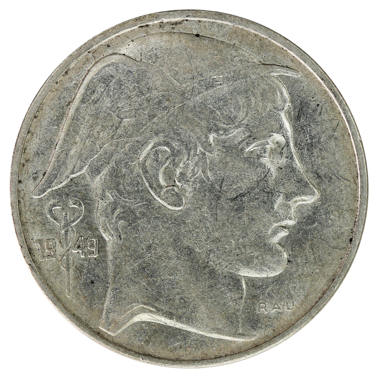 Belgium 1949 French 20 Francs Extra Fine (EF40)