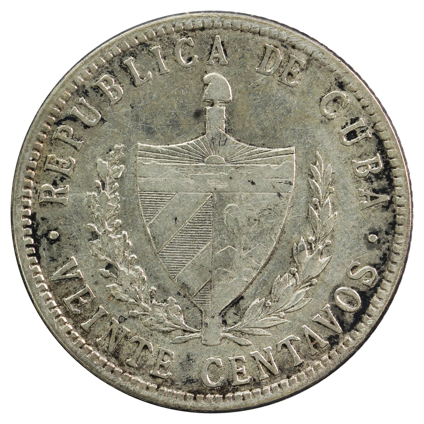 Cuba 1949 20 Centavos Extra Fine (EF40)