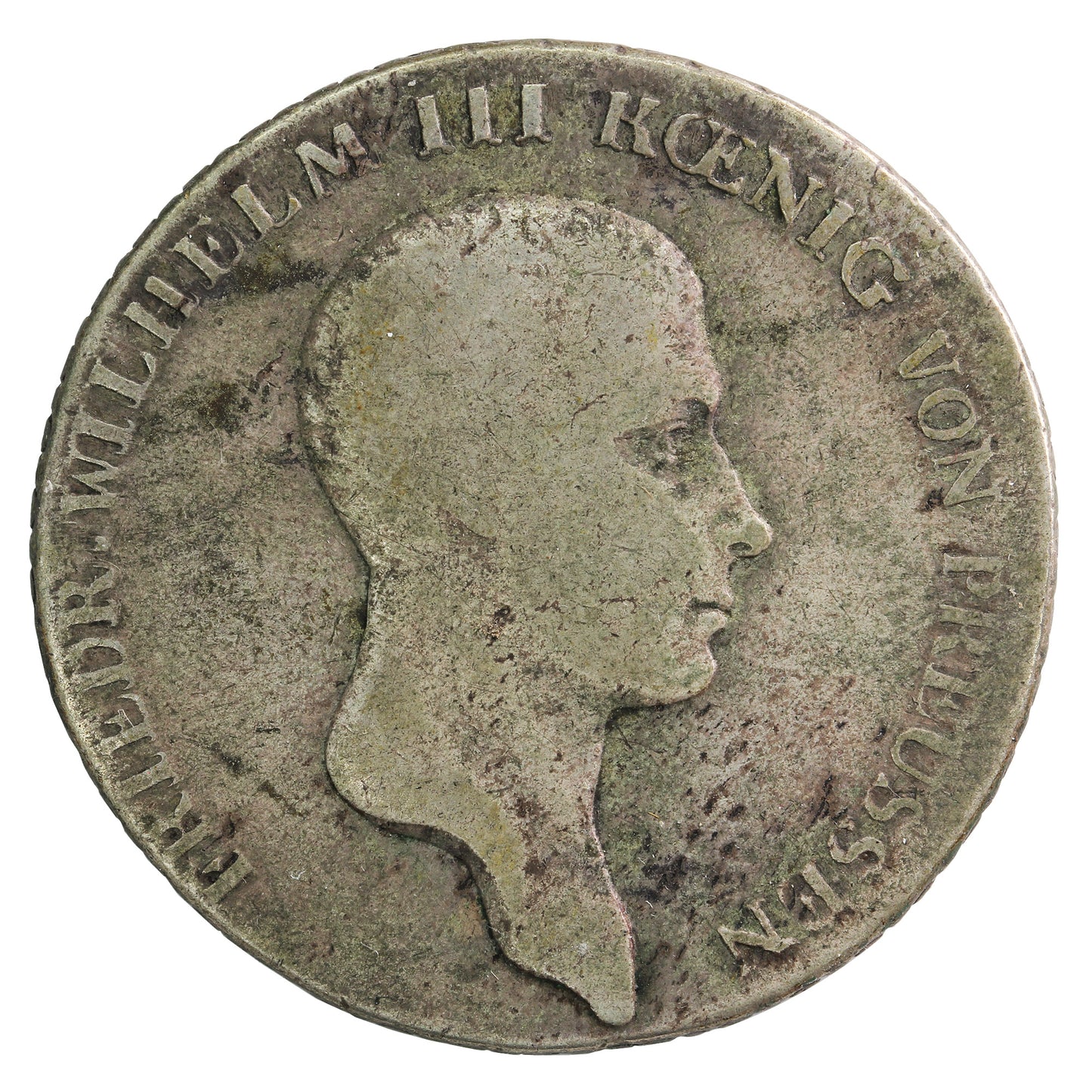 German States 1814A Prussia Thaler F-VF (F15)