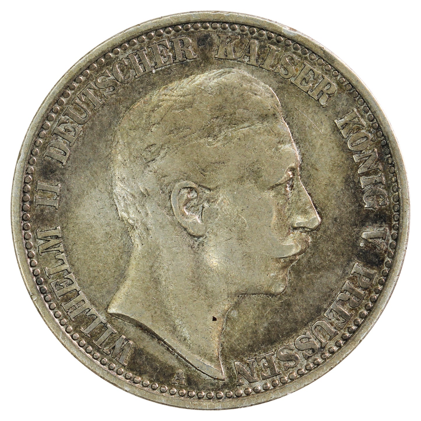 German States 1904A Prussia 2 Marks VF-EF (VF30)