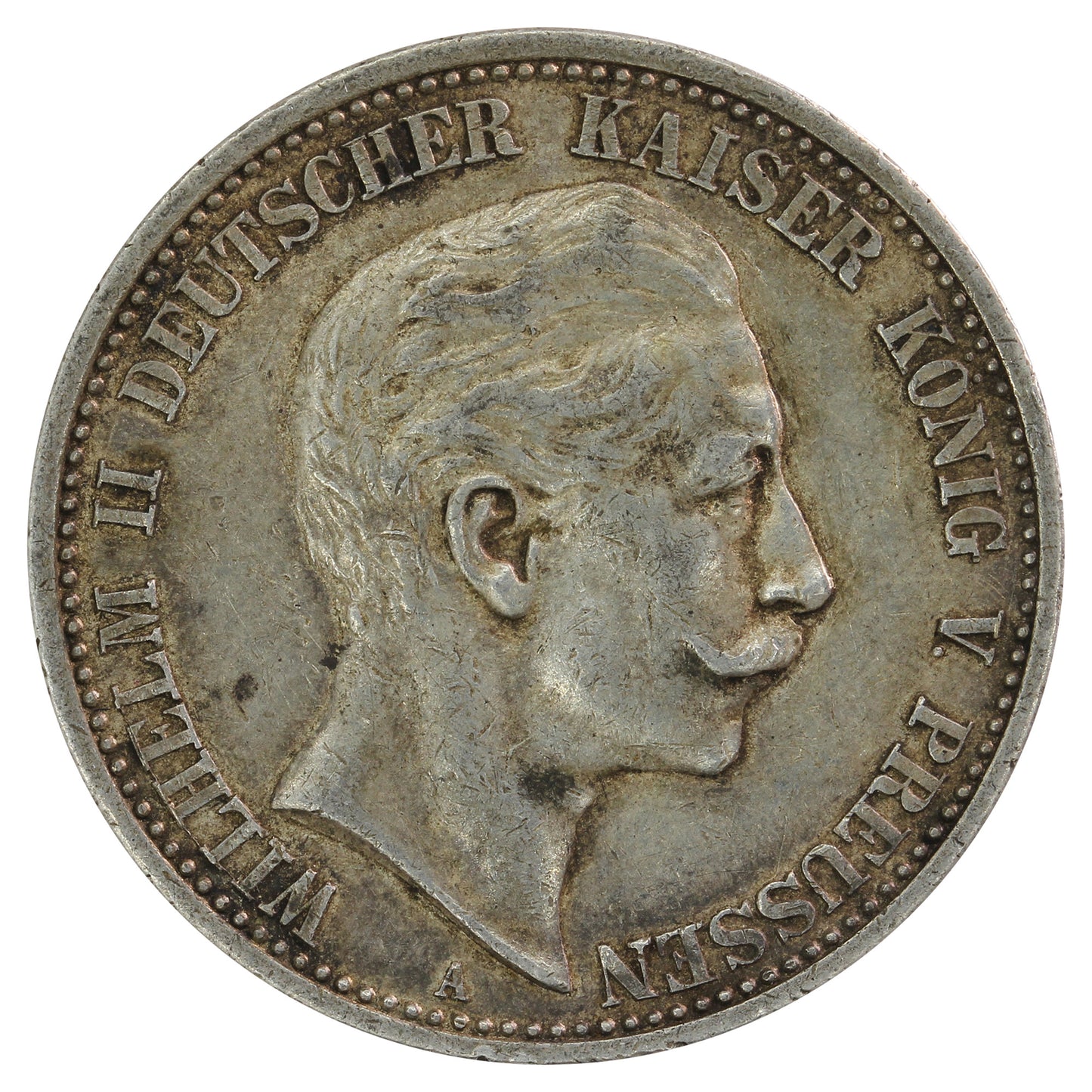 German States 1905A Prussia 2 Marks Extra Fine (EF40)
