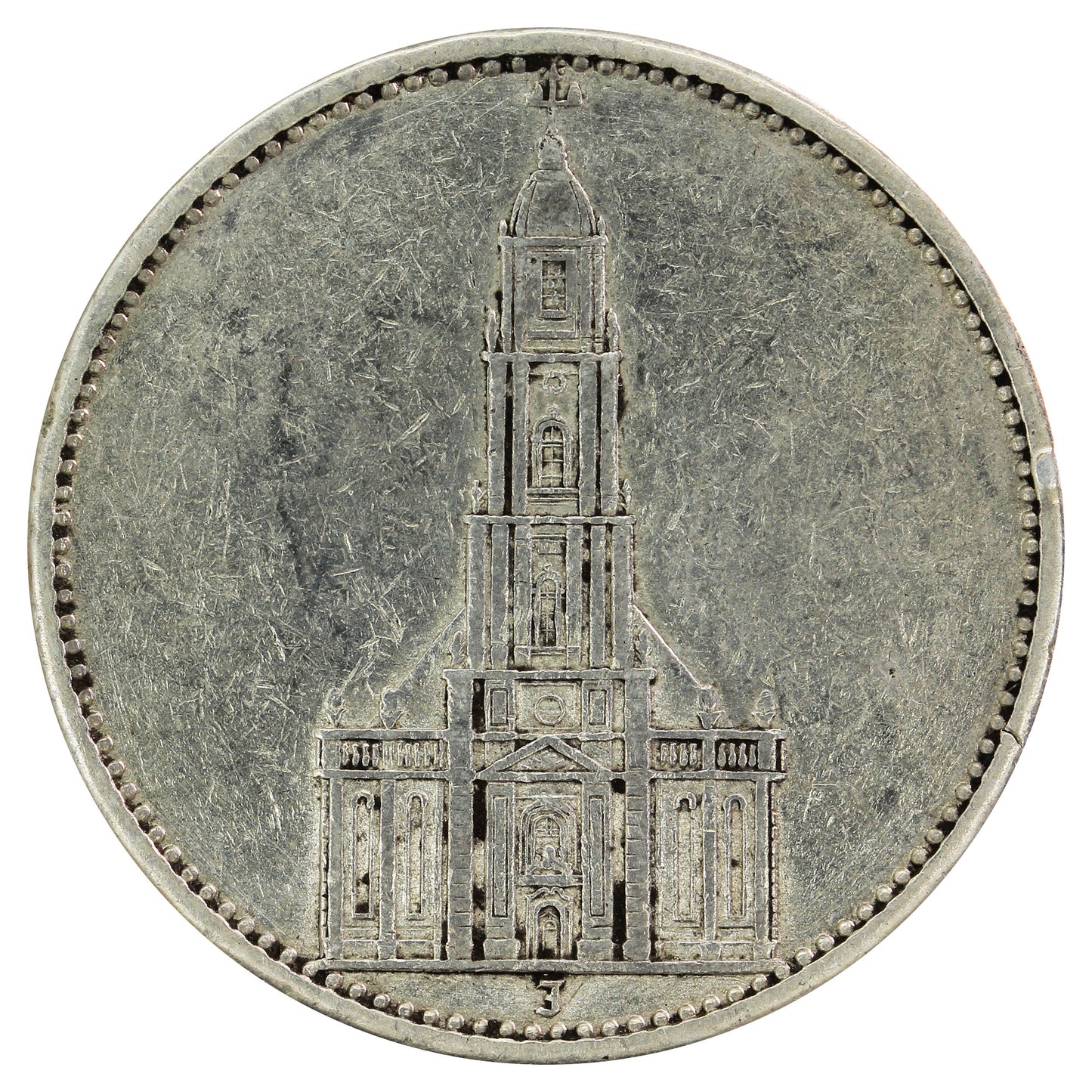 German Third Reich 1934J Potsdam 5 Marks Very Fine (VF20)
