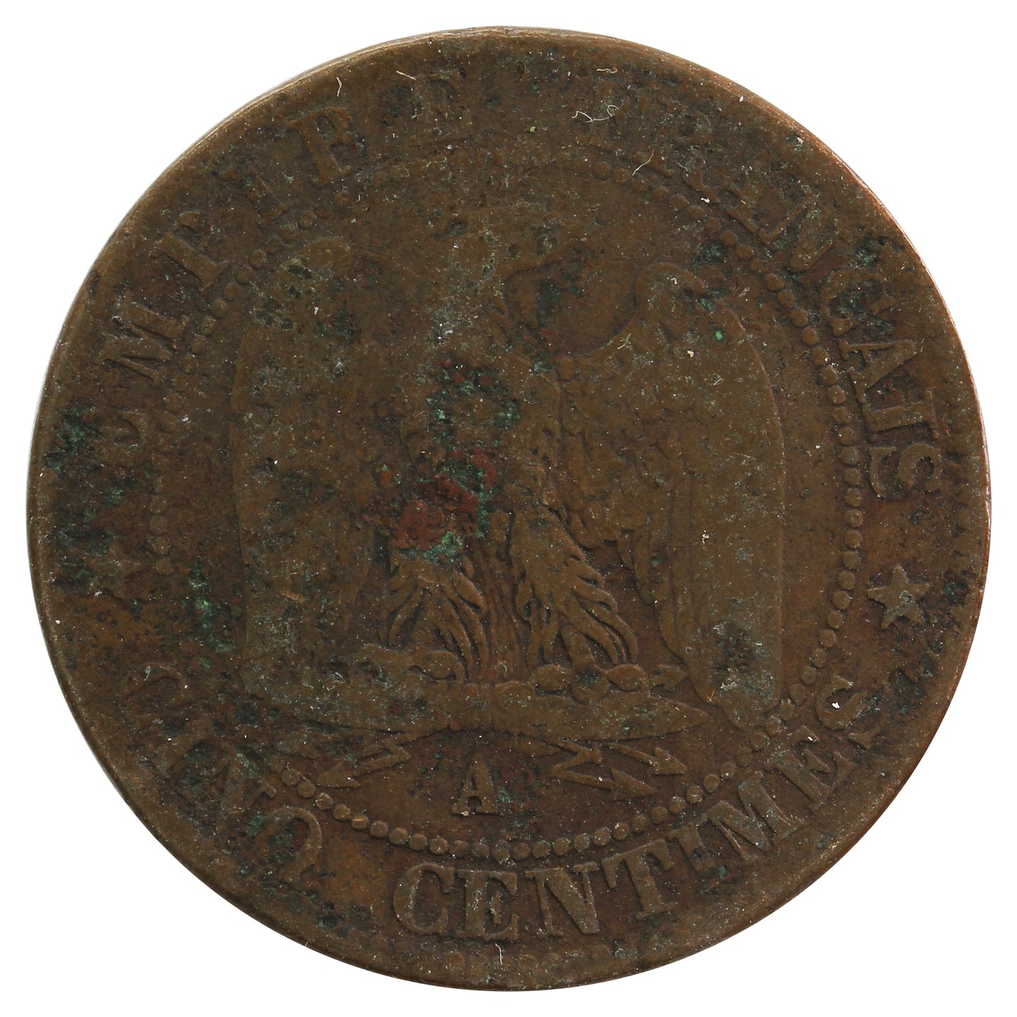 France 1864A 5 Centimes Fine (F12)