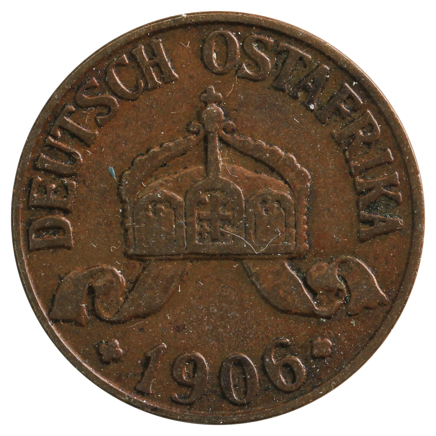 German East Africa 1906A Heller Very Fine (VF-20)