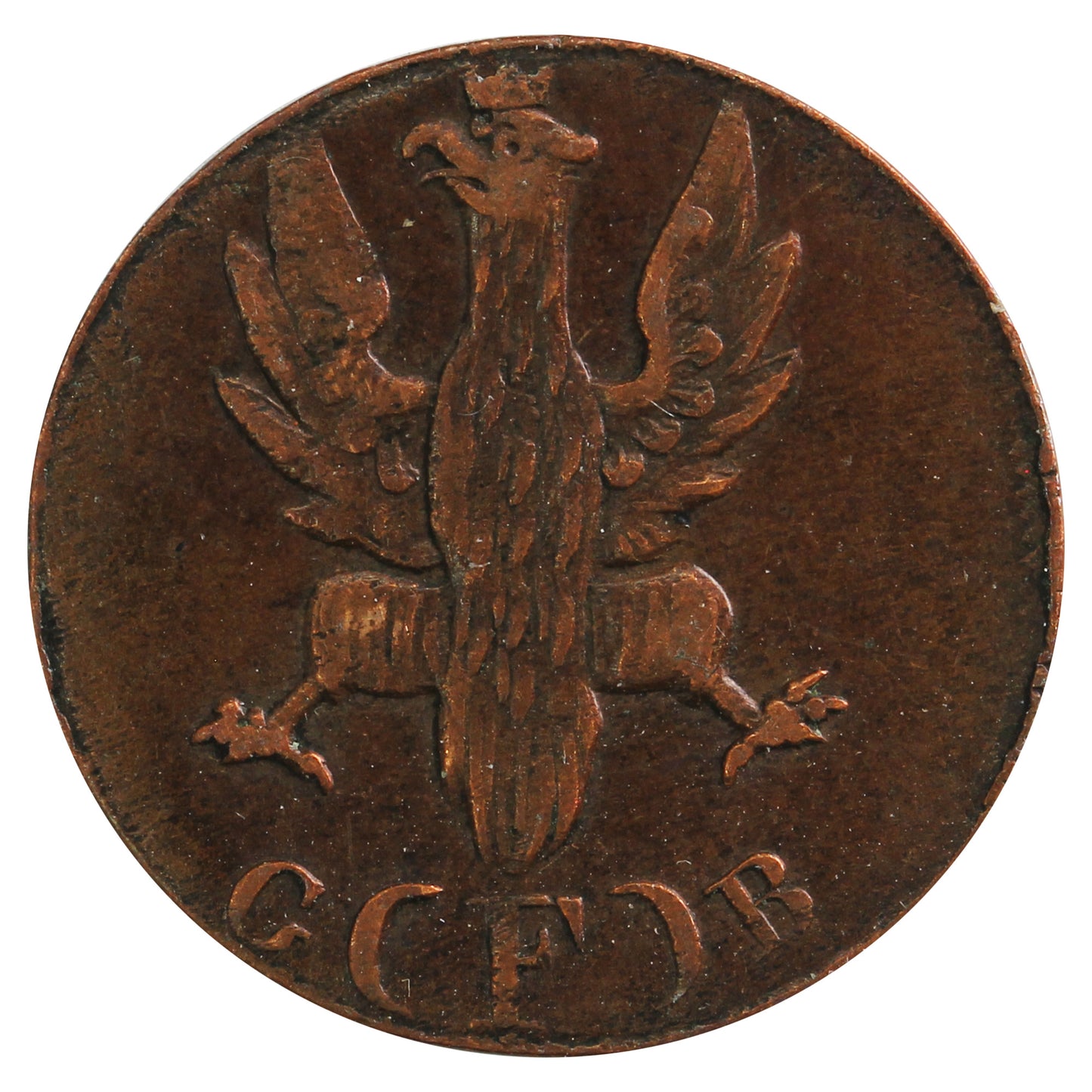 German States 1820 Frankfurt Heller Very Fine (VF20)