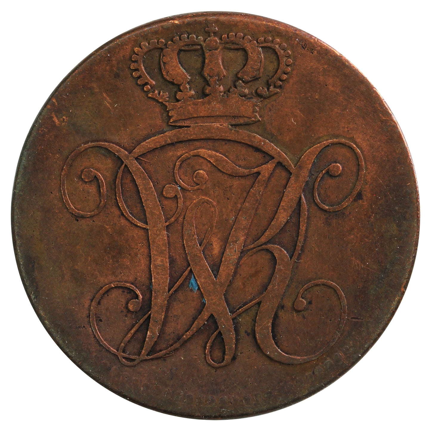 German States 1822 Hesse-Cassel 4 Heller Very Fine (VF-20)