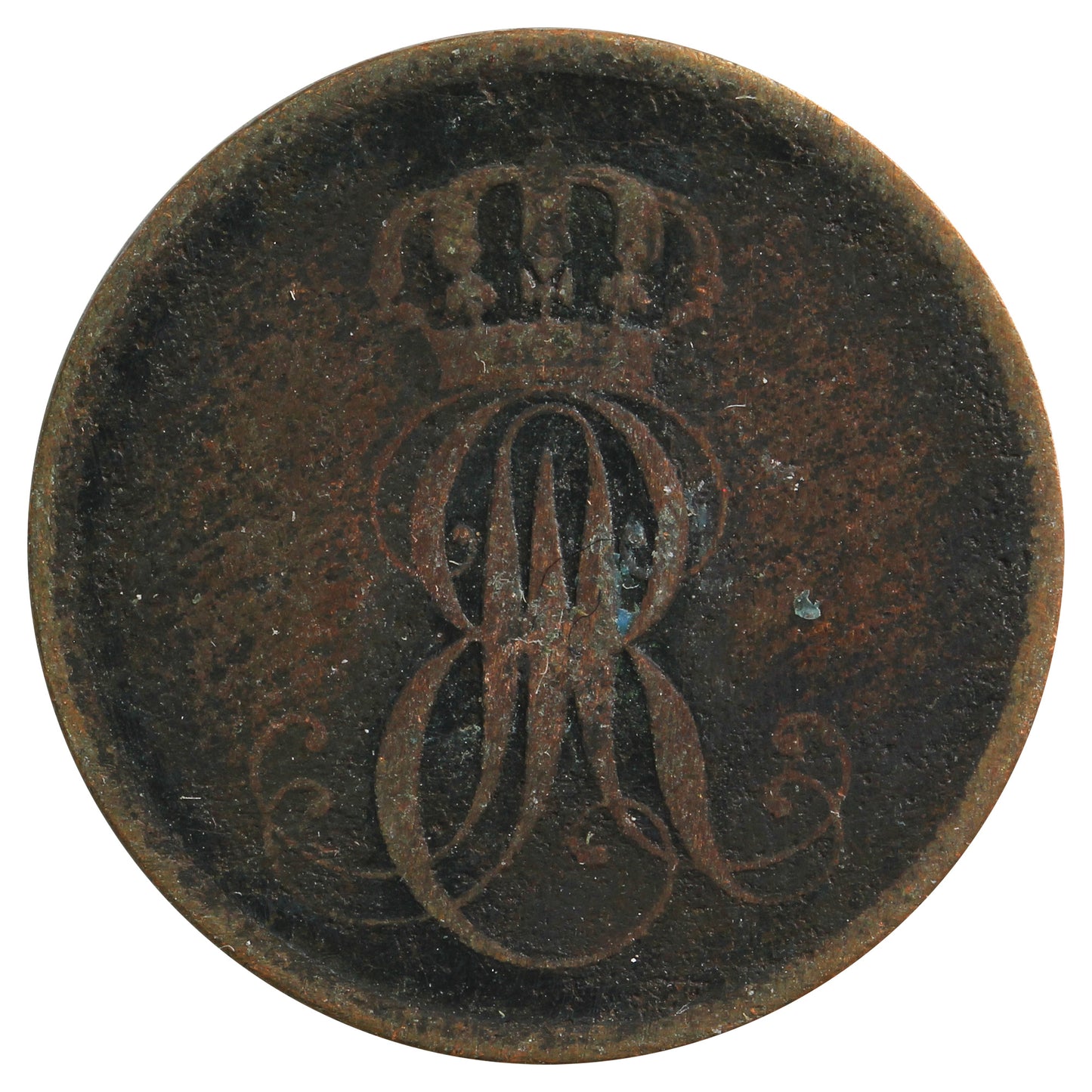 German States 1851B 2 Pfennig Fine (F-12)