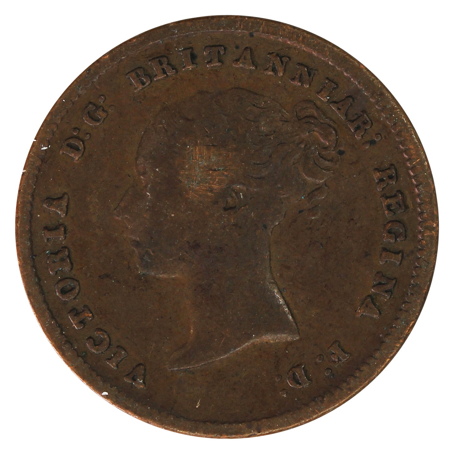 Great Britain 1844 1/2 Farthing Fine (F12)