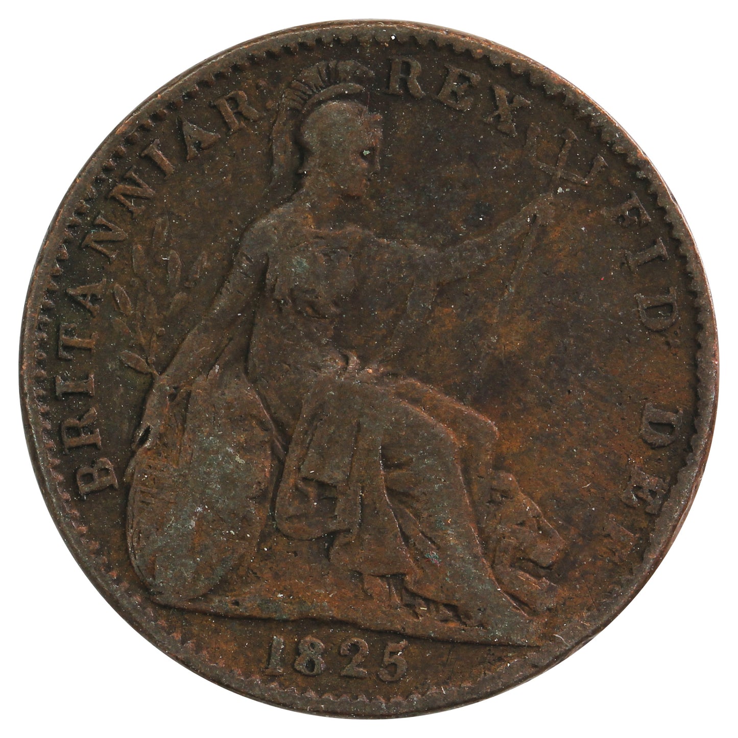 Great Britain 1825 Farthing F-VF (F15)