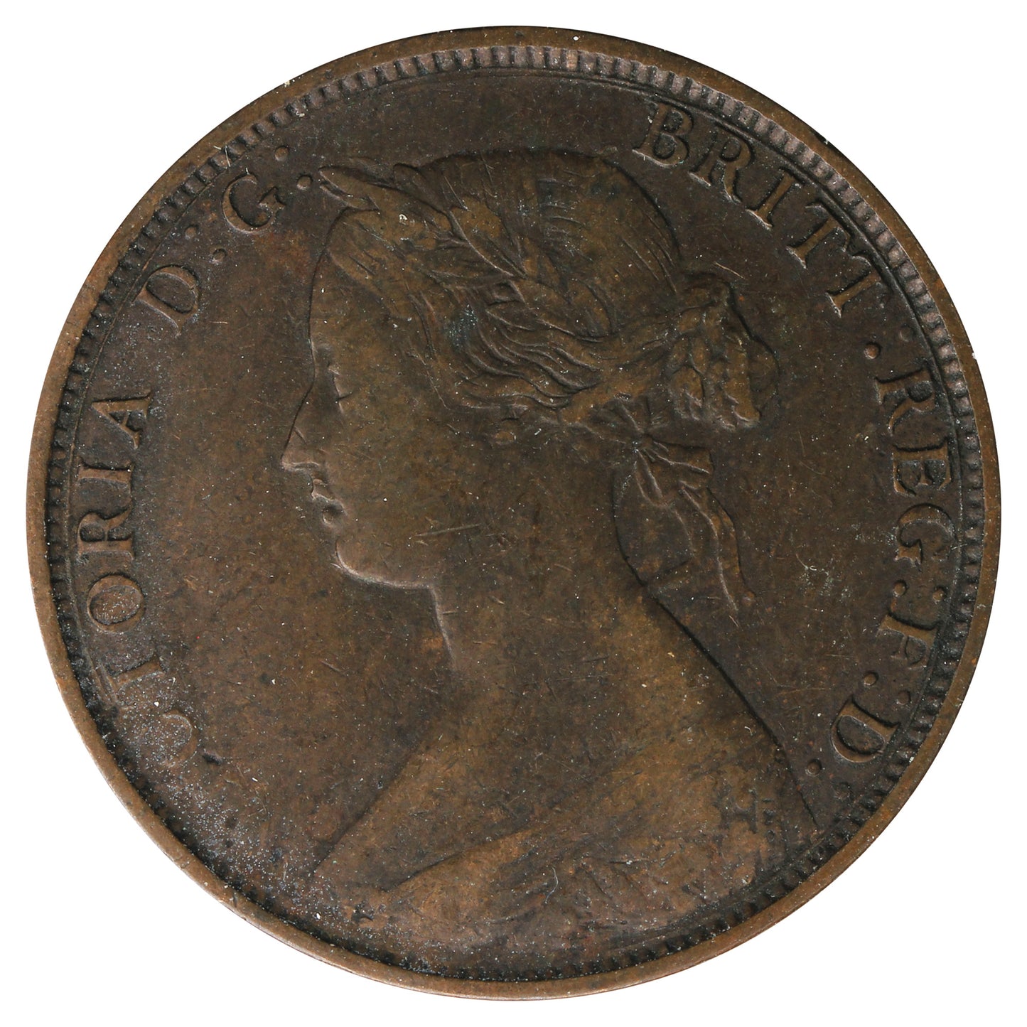 Great Britain 1862 1/2 Penny Very Fine (VF20)