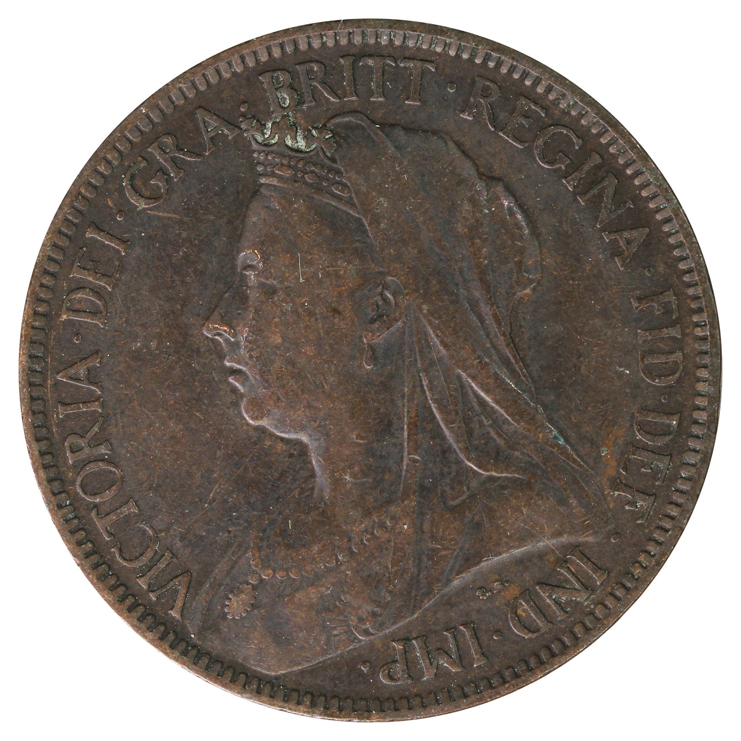 Great Britain 1899 1/2 Penny Fine (F12)
