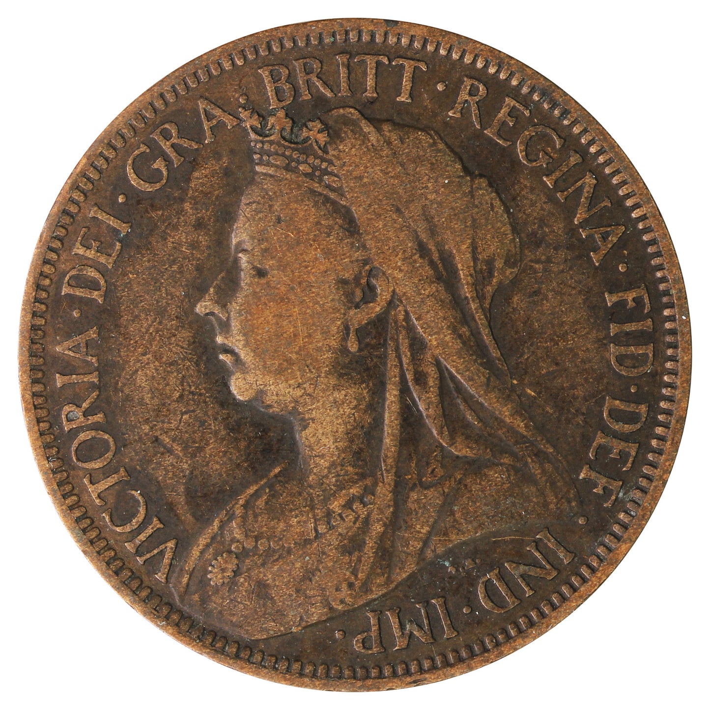 Great Britain 1901 1/2 Penny F-VF (F15)