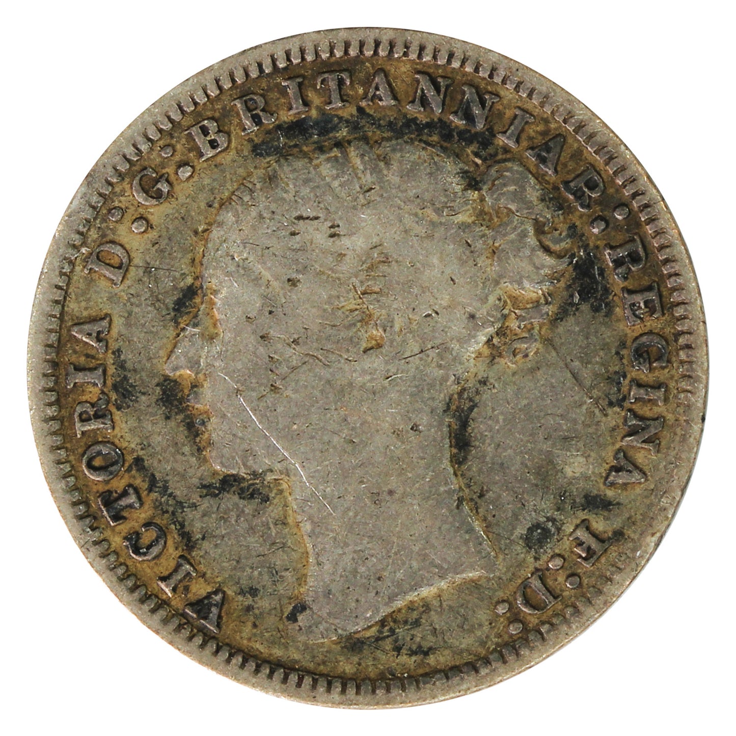 Great Britain 1878 3 Pence Fine (F-12)