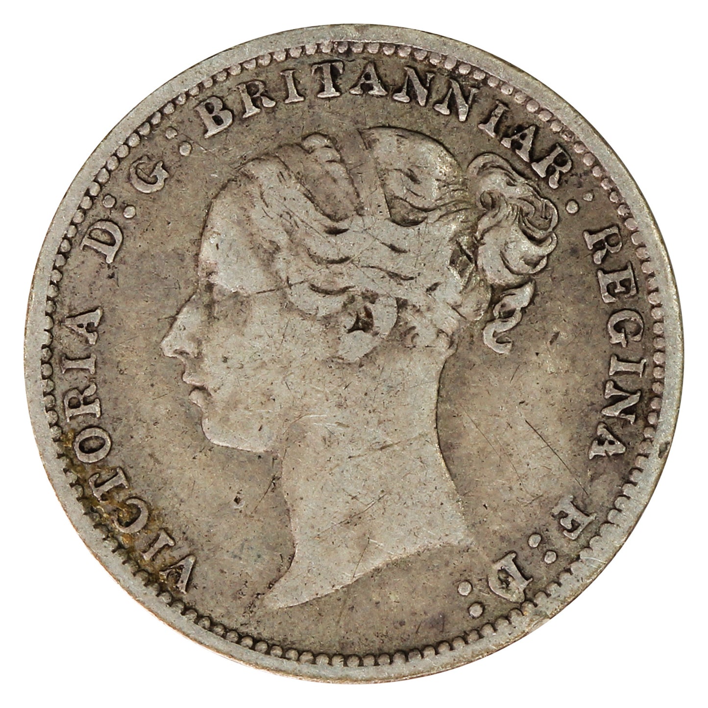 Great Britain 1884 3 Pence F-VF (F15)