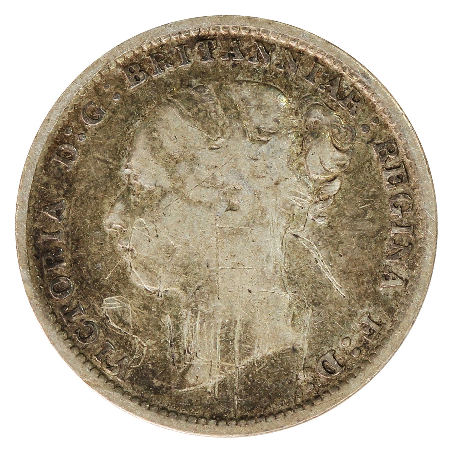 Great Britain 1884 3 Pence VG-F (VG10)