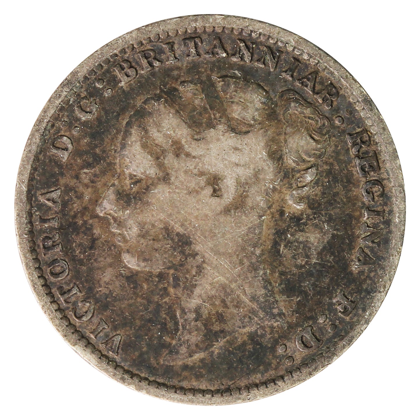 Great Britain 1886 3 Pence Fine (F12)
