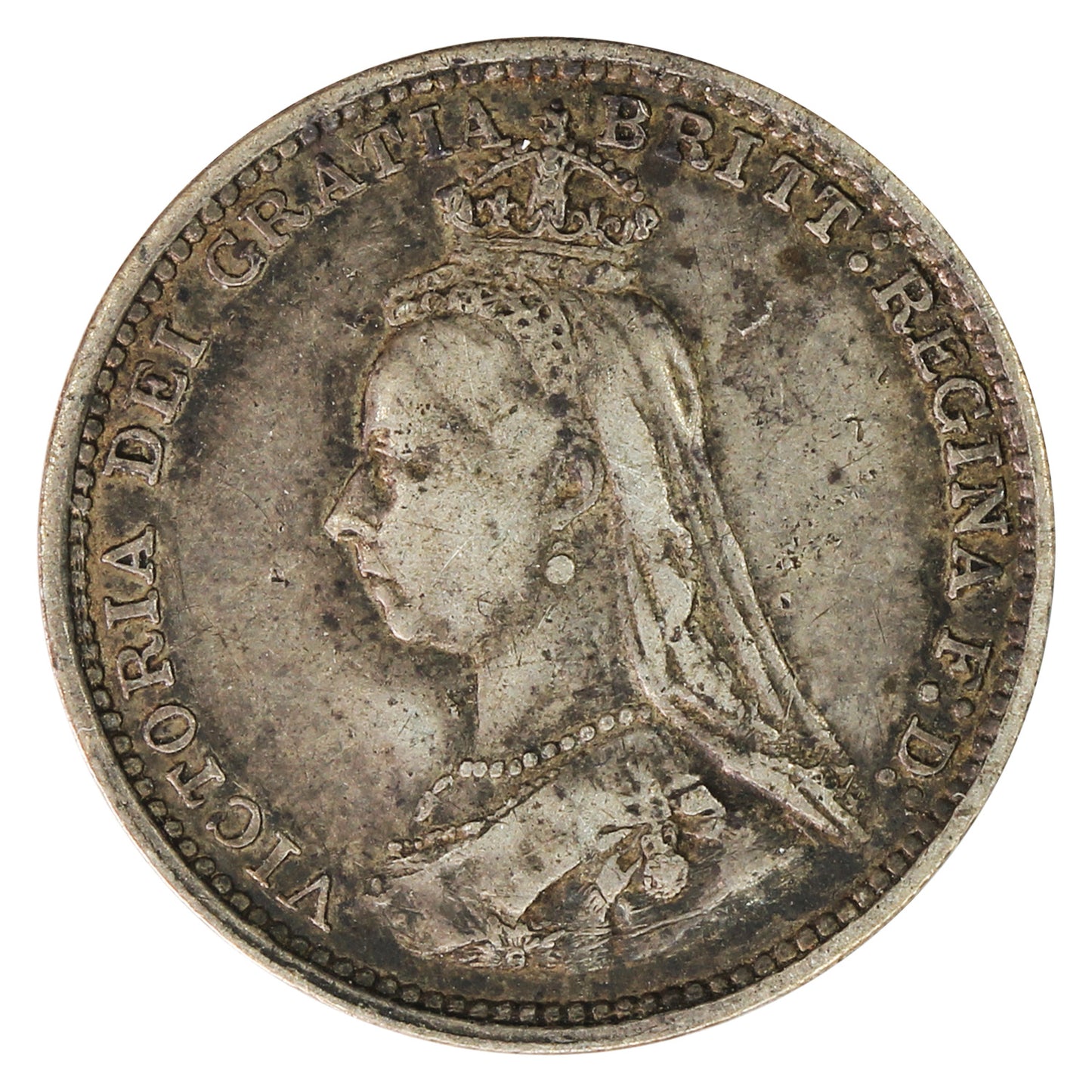 Great Britain 1889 3 Pence Very Fine (VF20)