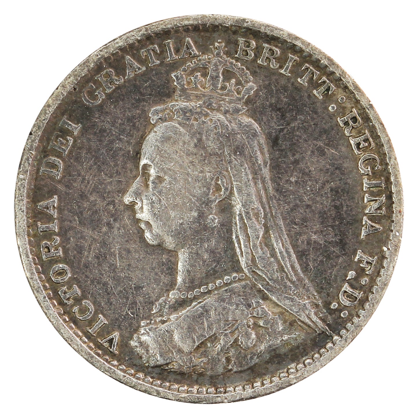 Great Britain 1889 3 Pence Fine (F12)