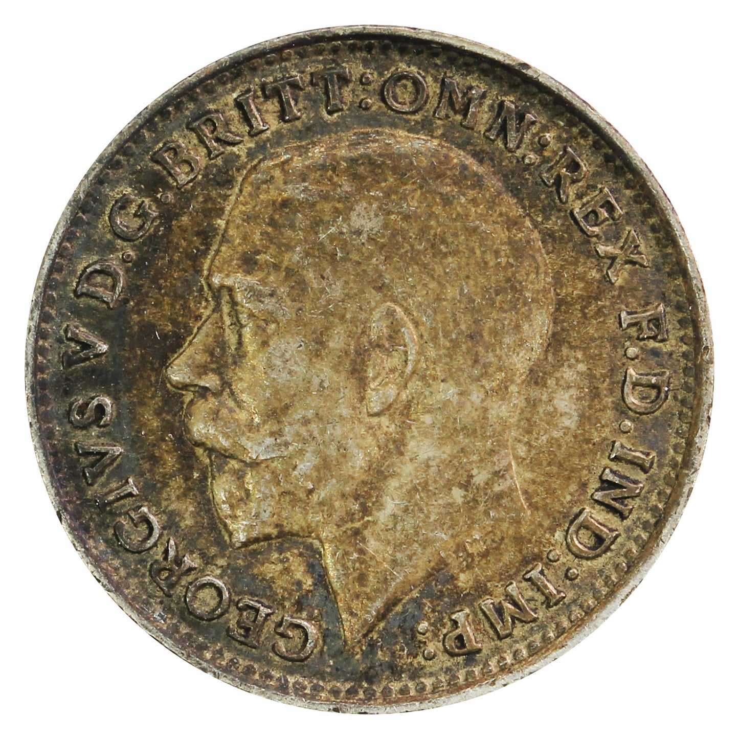 Great Britain 1916 3 Pence Circulated