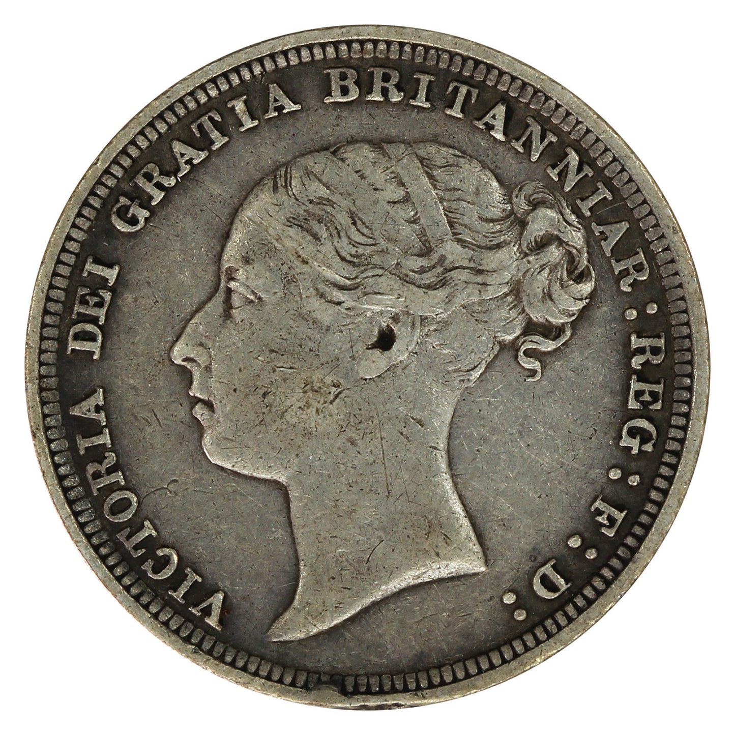 Great Britain 1886 6 Pence Very Fine (VF20)
