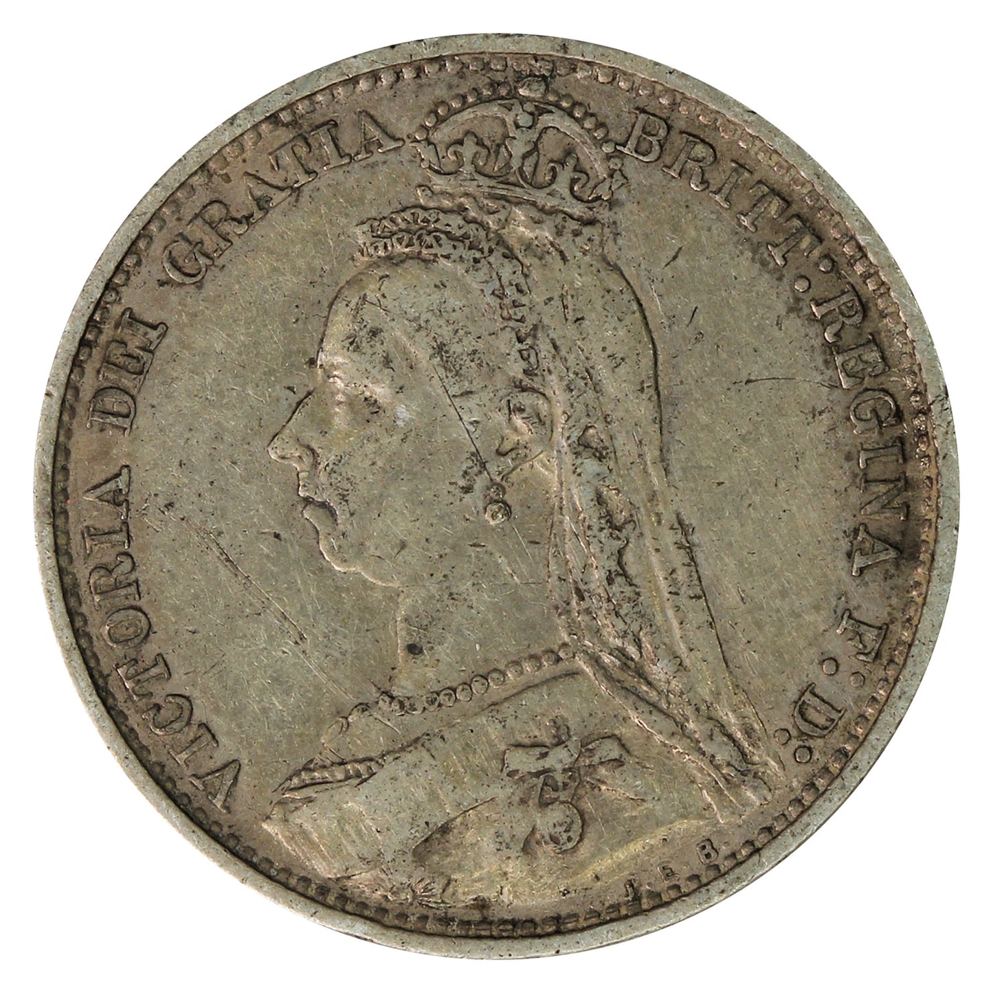 Great Britain 1887 Jubilee 6 Pence Very Fine (VF20)