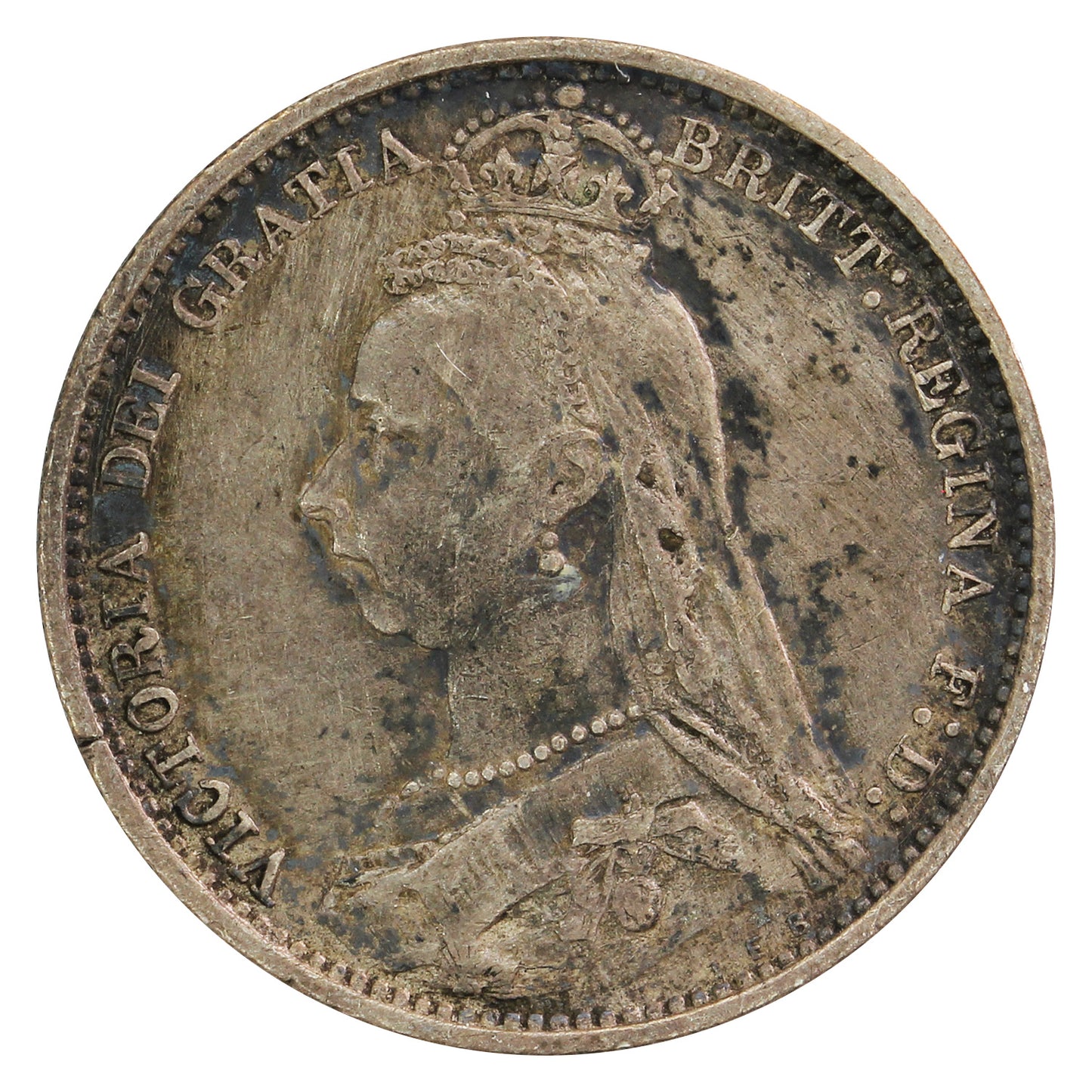 Great Britain 1888 6 Pence Very Fine (VF20)