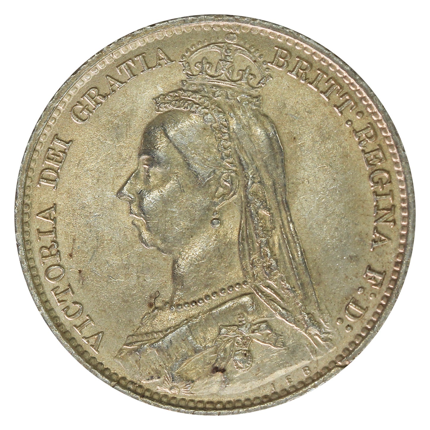 Great Britain 1892 6 Pence Extra Fine (EF40)