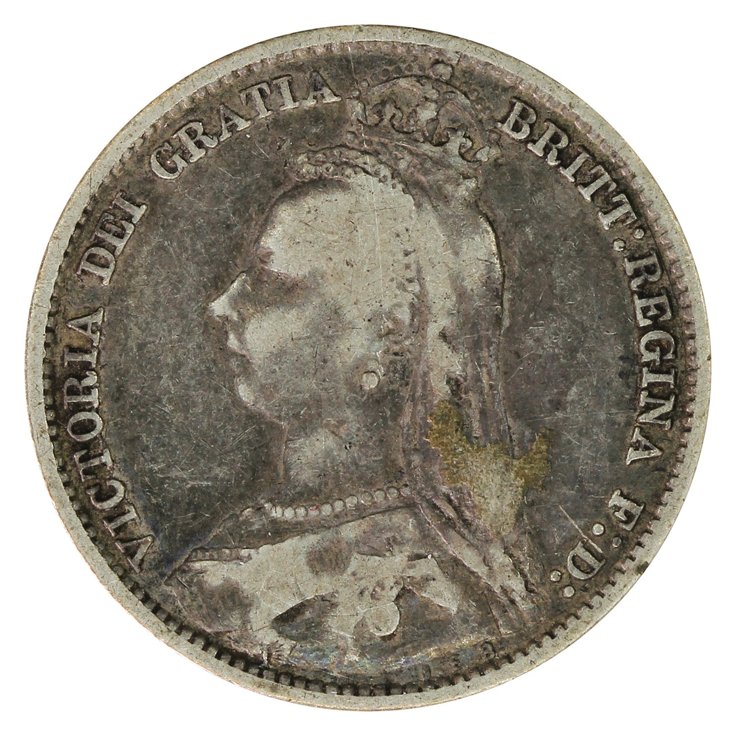 Great Britain 1892 6 Pence Fine (F12)