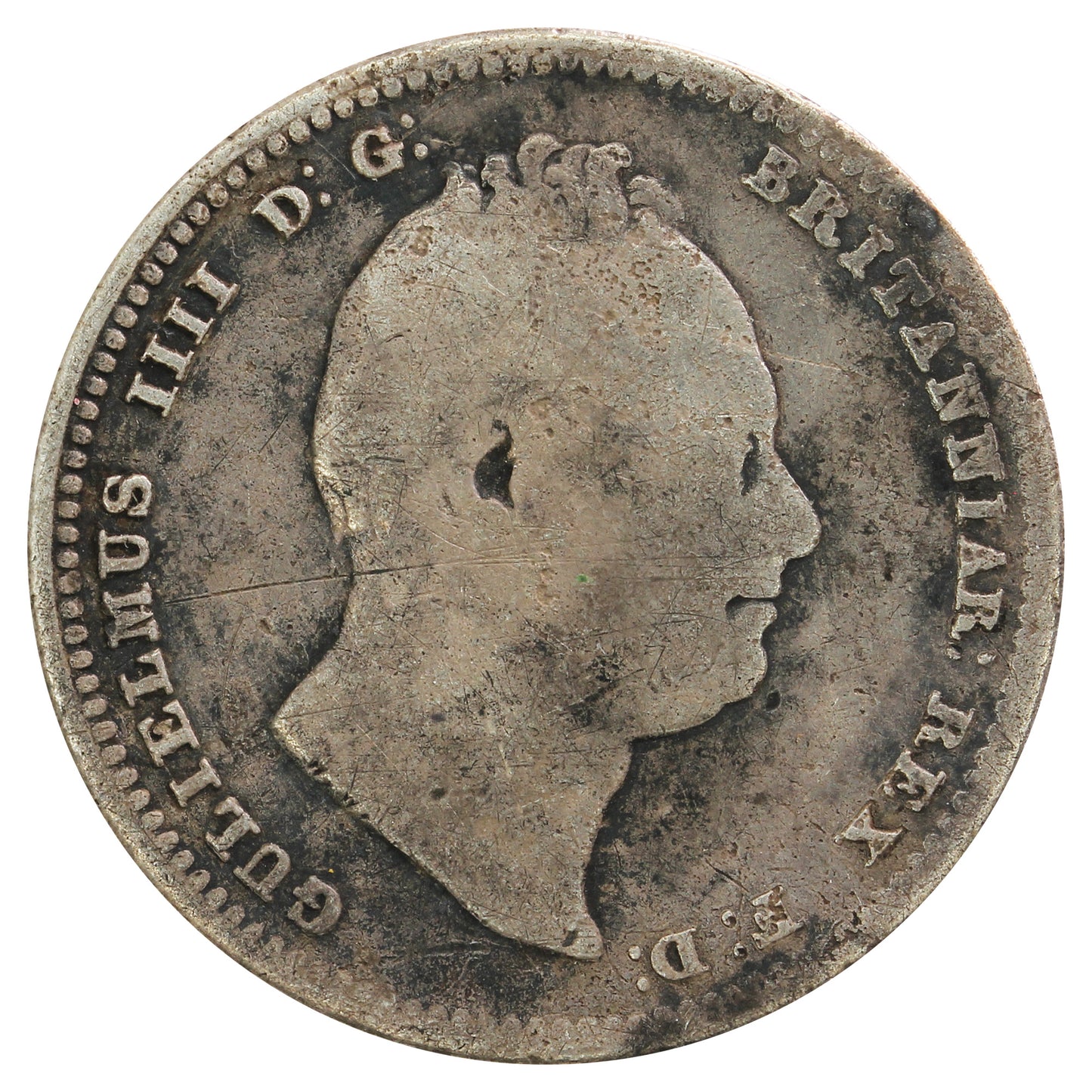Great Britain 1836 Shilling Very Good (VG8)