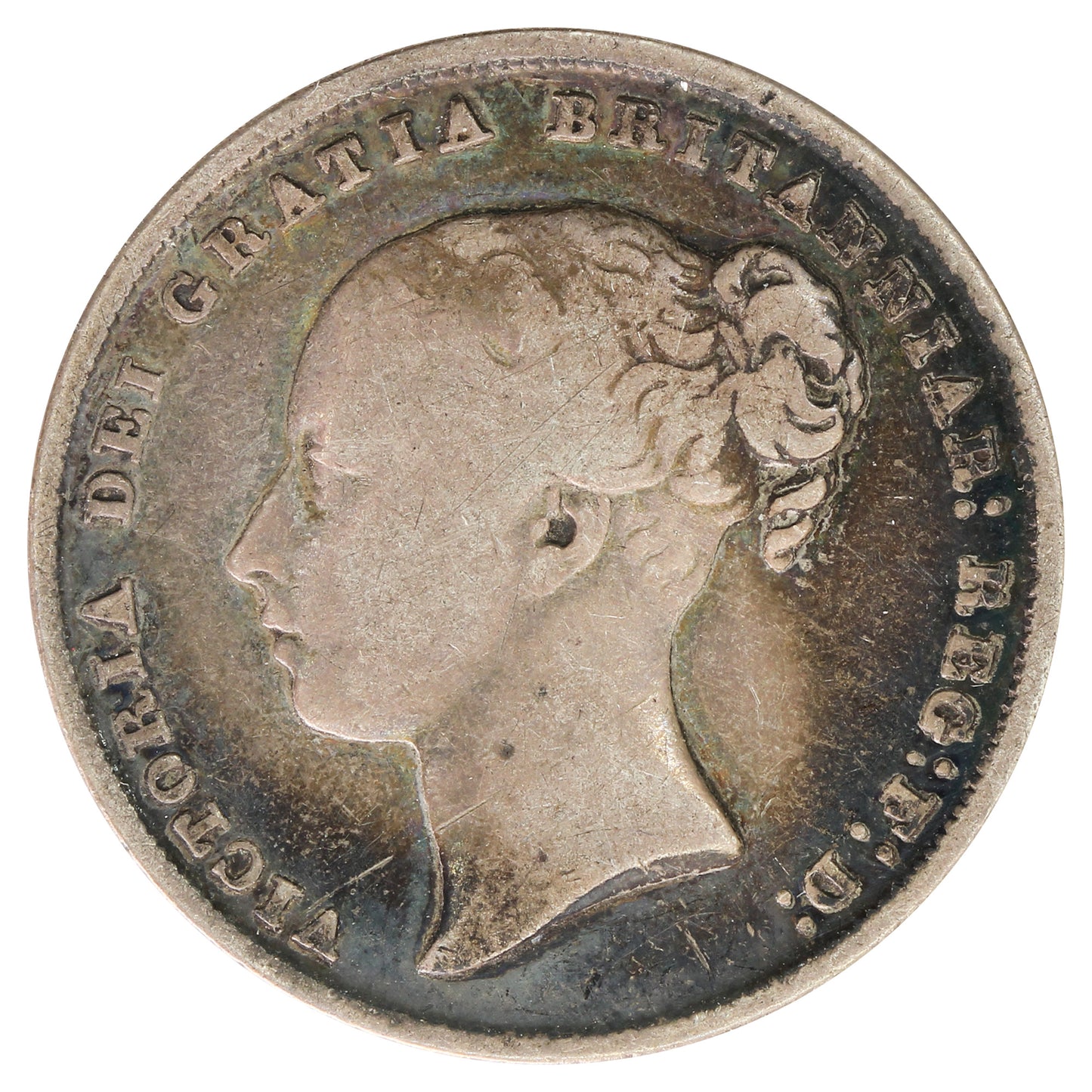 Great Britain 1844 Shilling VG-F (VG10)
