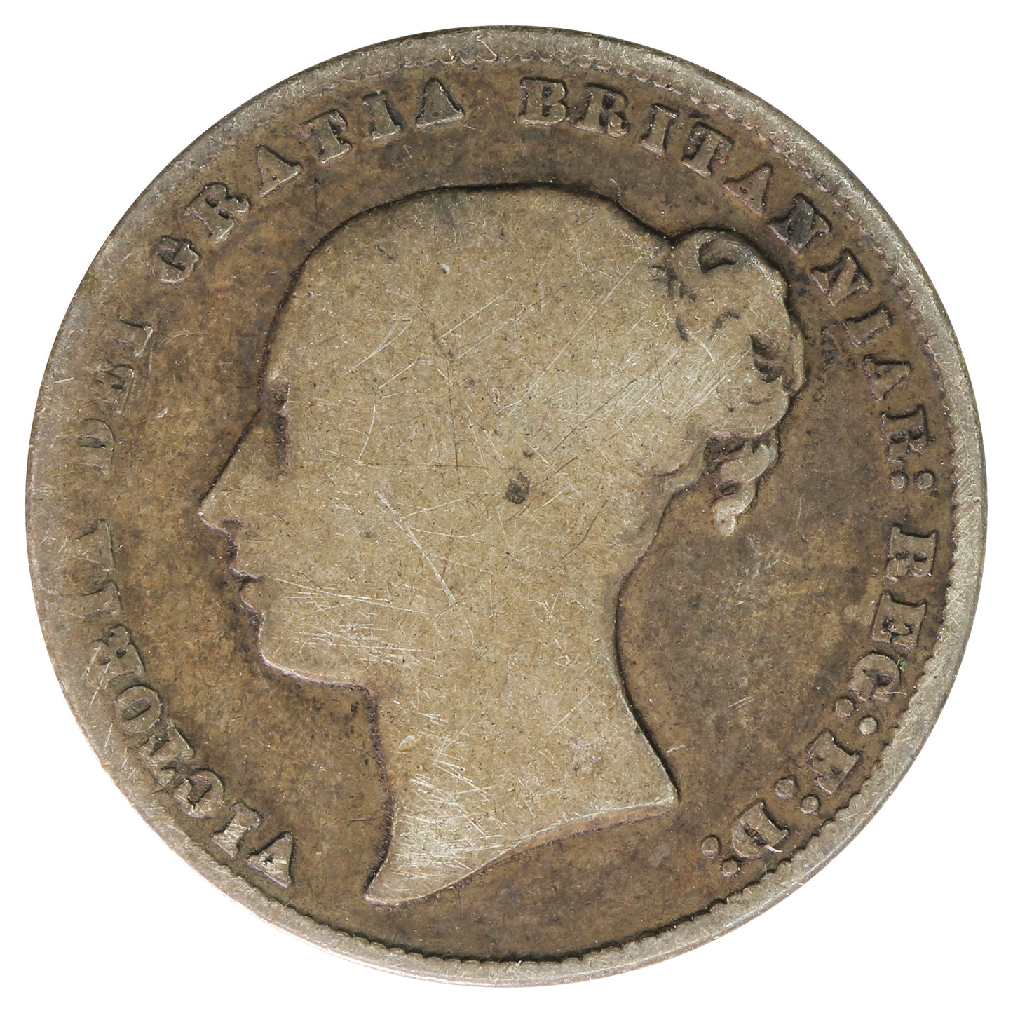 Great Britain 1865 Die #102 Shilling Very Good (VG8)