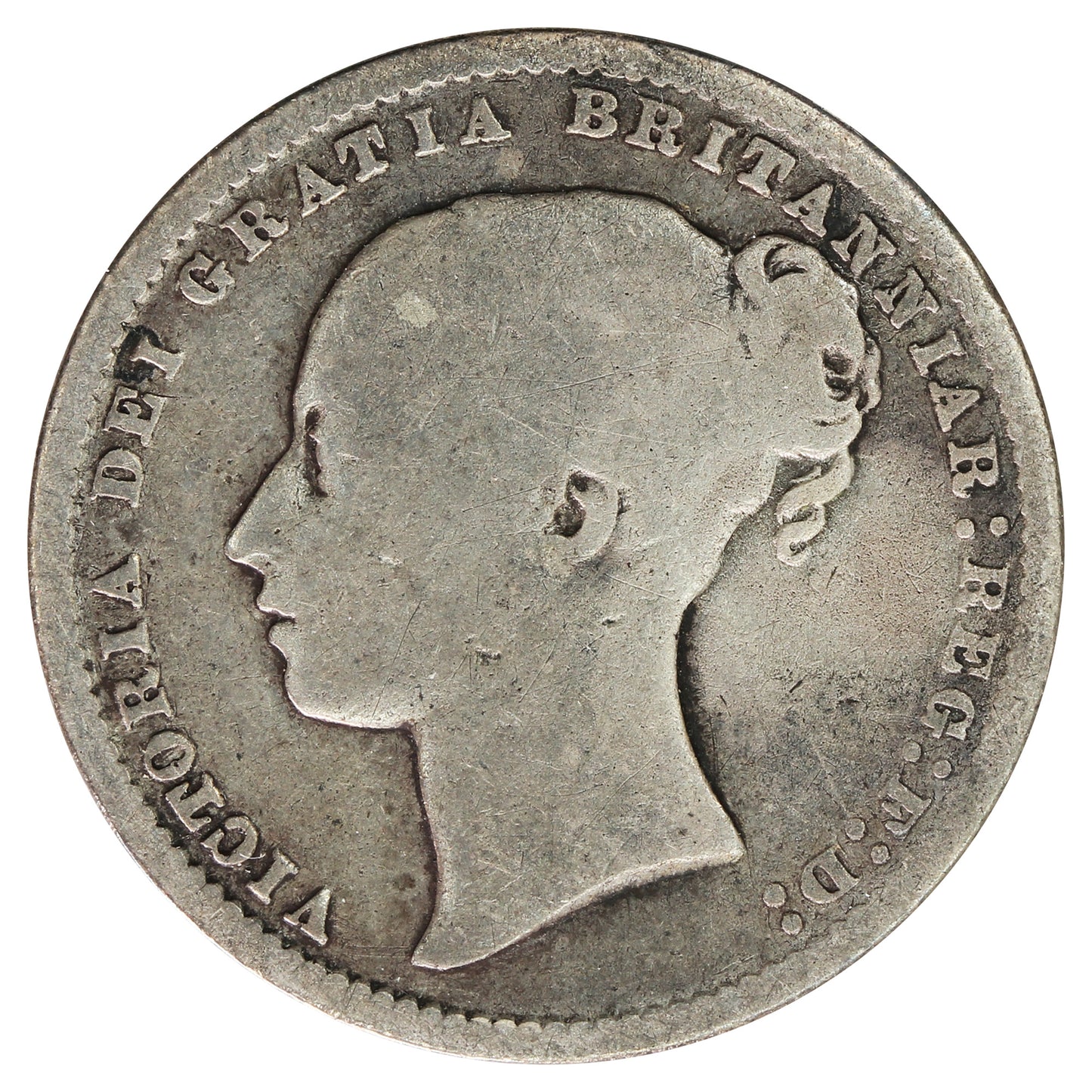 Great Britain 1872 Die #62 Shilling Good (G-4)