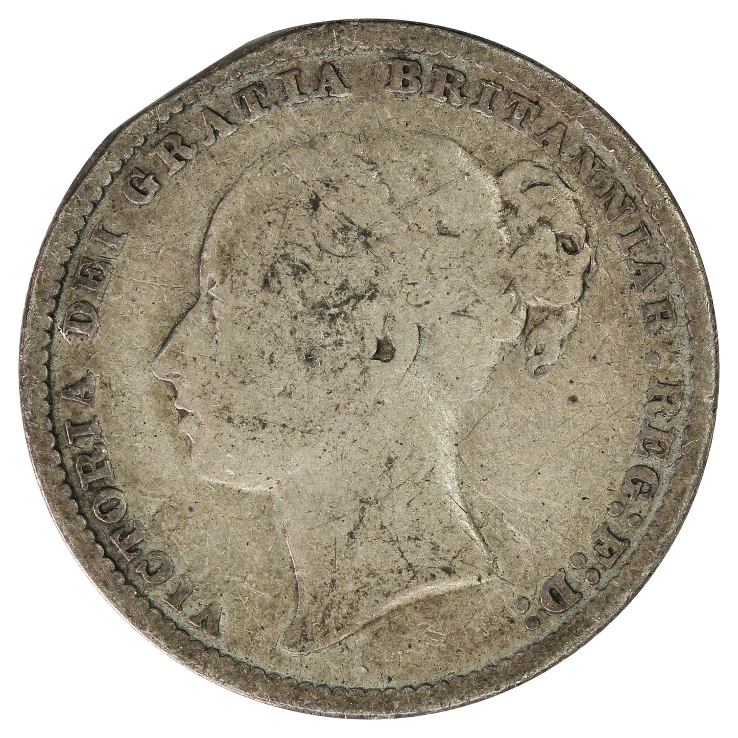 Great Britain 1883 Shilling Very Good (VG8)