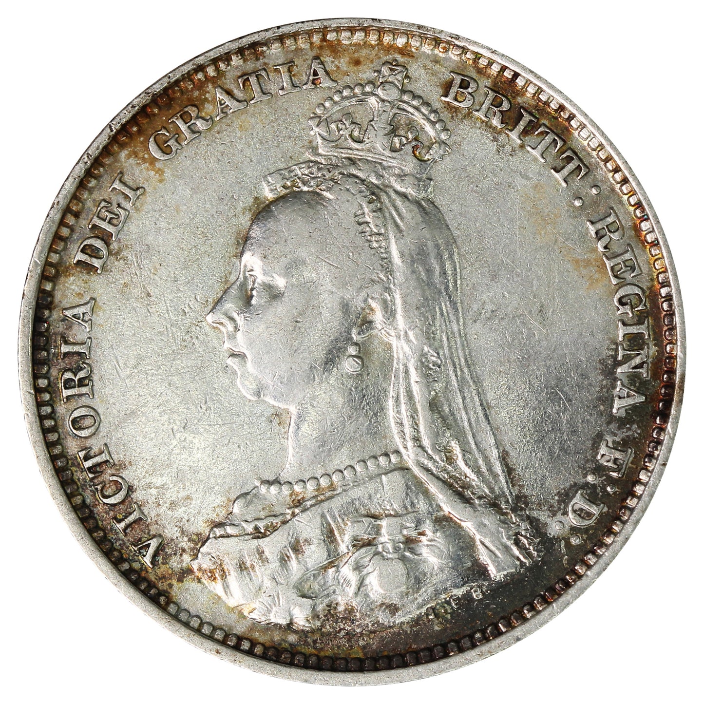 Great Britain 1888 Shilling Extra Fine (EF40)
