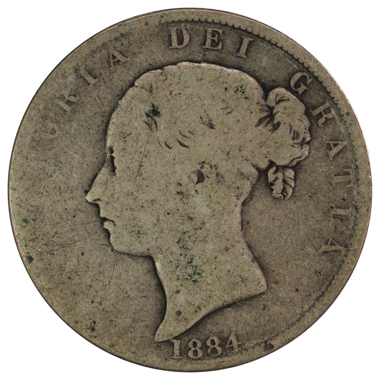 Great Britain 1884 1/2 Crown G-VG (G6)