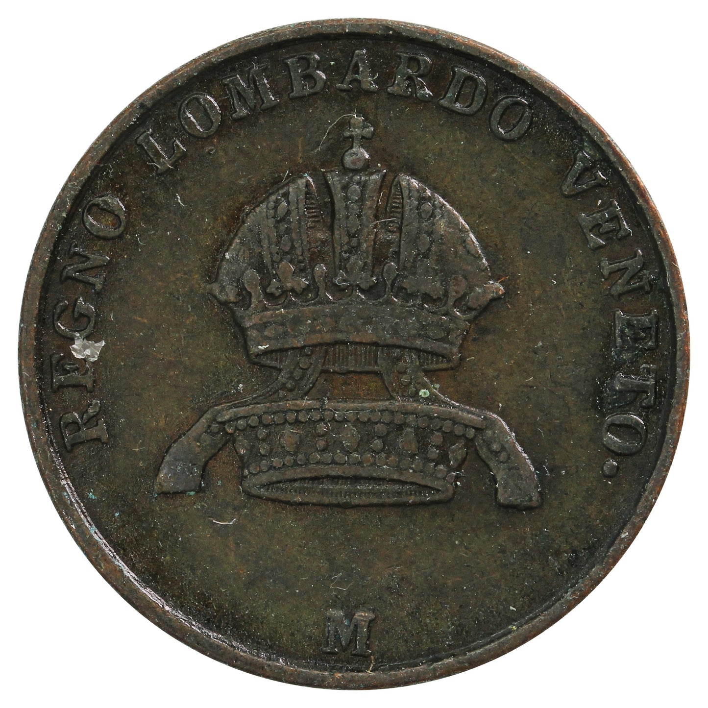 Italian States 1850M Lombardy-Venetia 3 Centesimi Extra Fine (EF-40)
