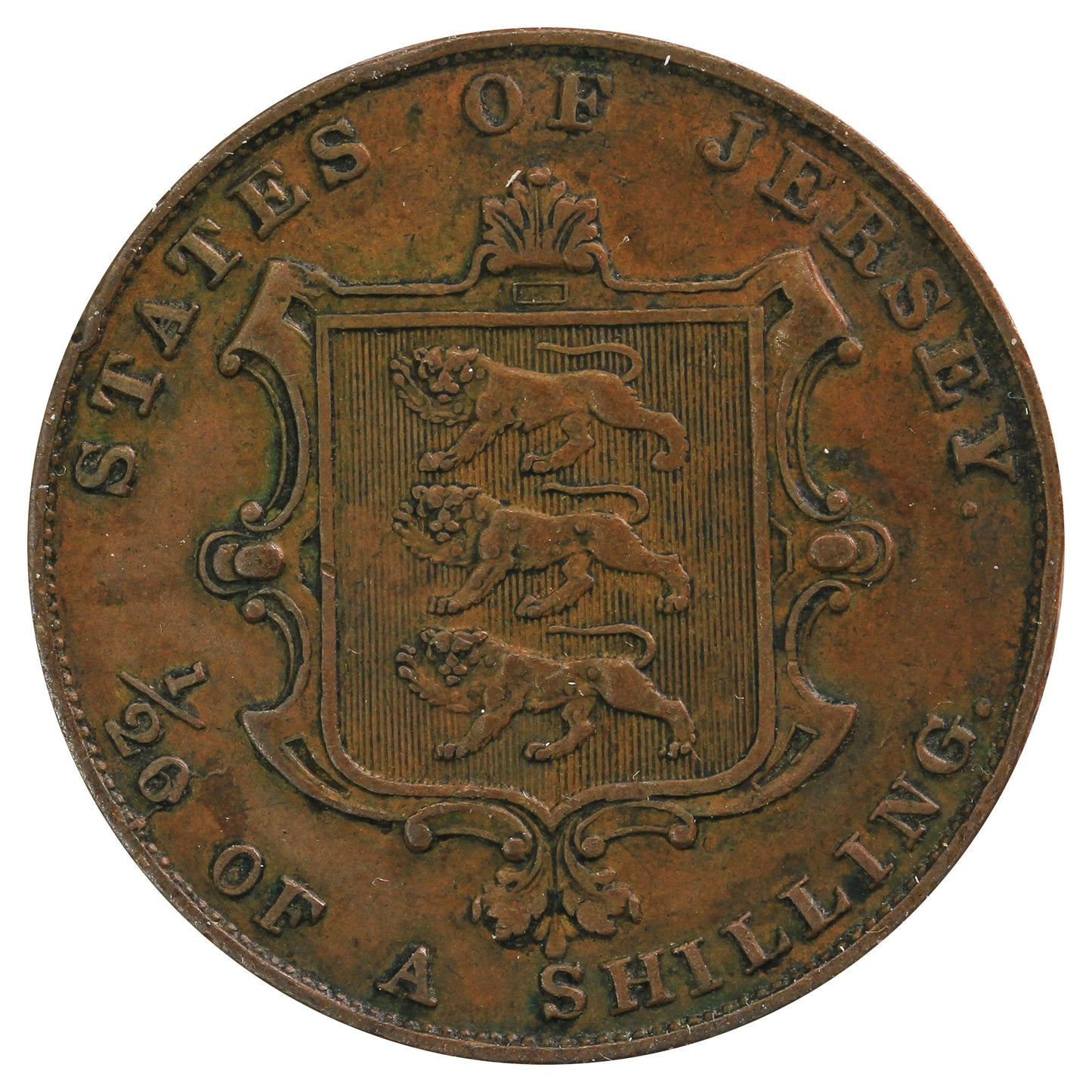 Jersey 1858 1/20 Shilling Extra Fine (EF40) $