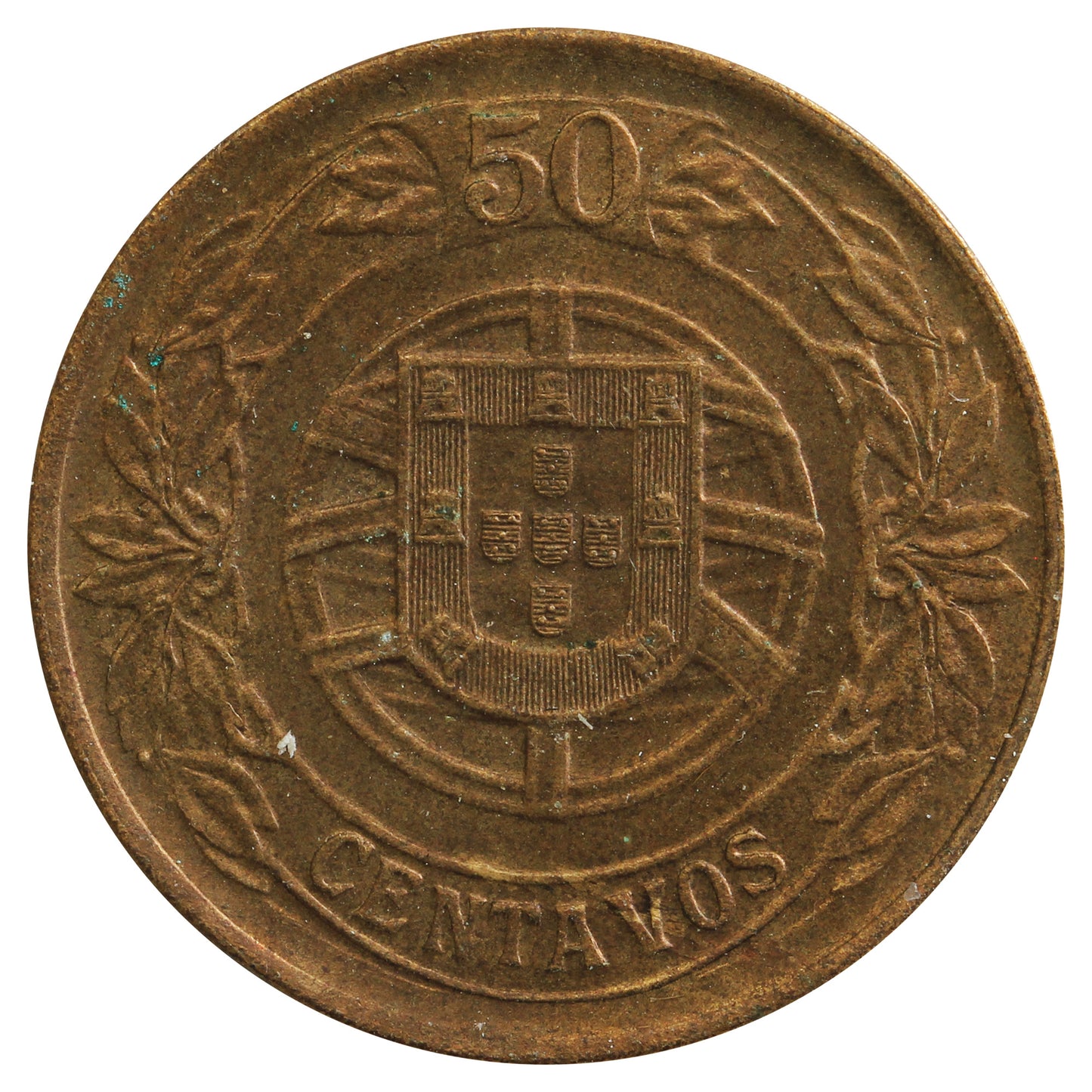Portugal 1926 50 Centavos Almost Uncirculated (AU-50)