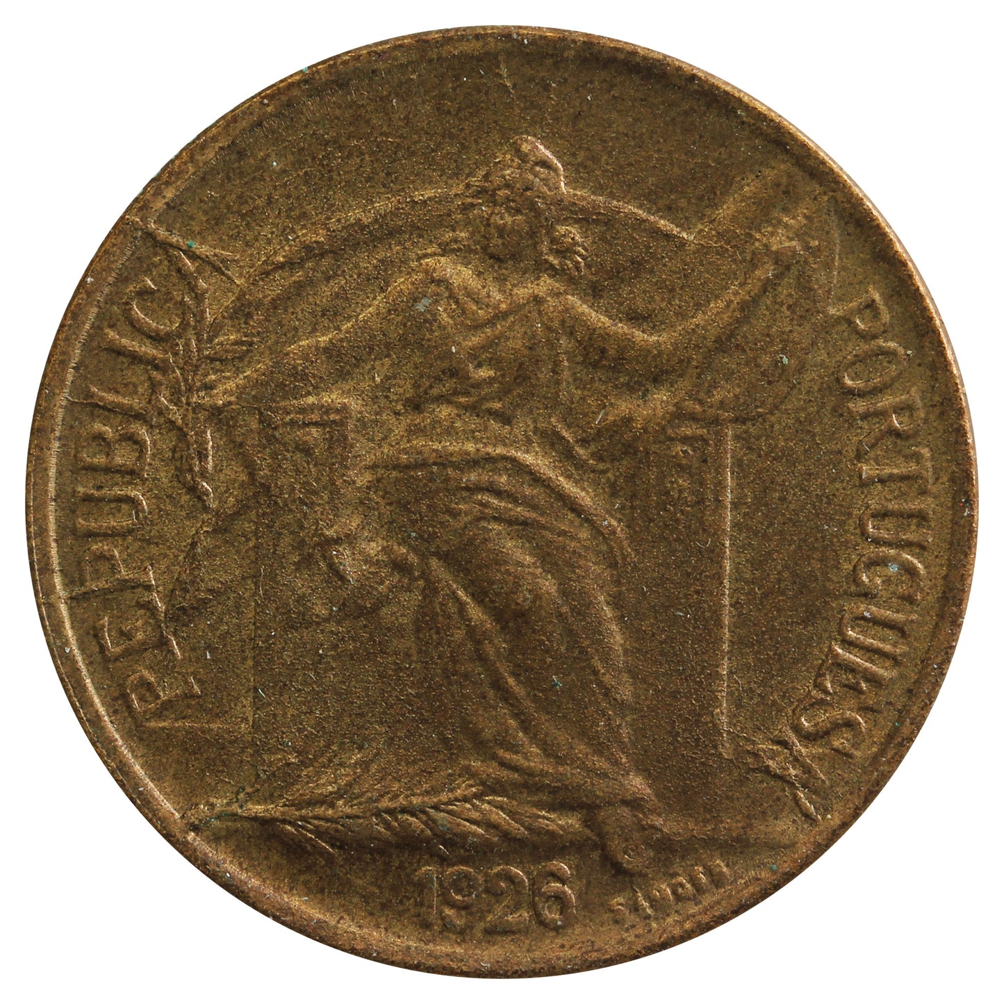 Portugal 1926 50 Centavos Almost Uncirculated (AU50)