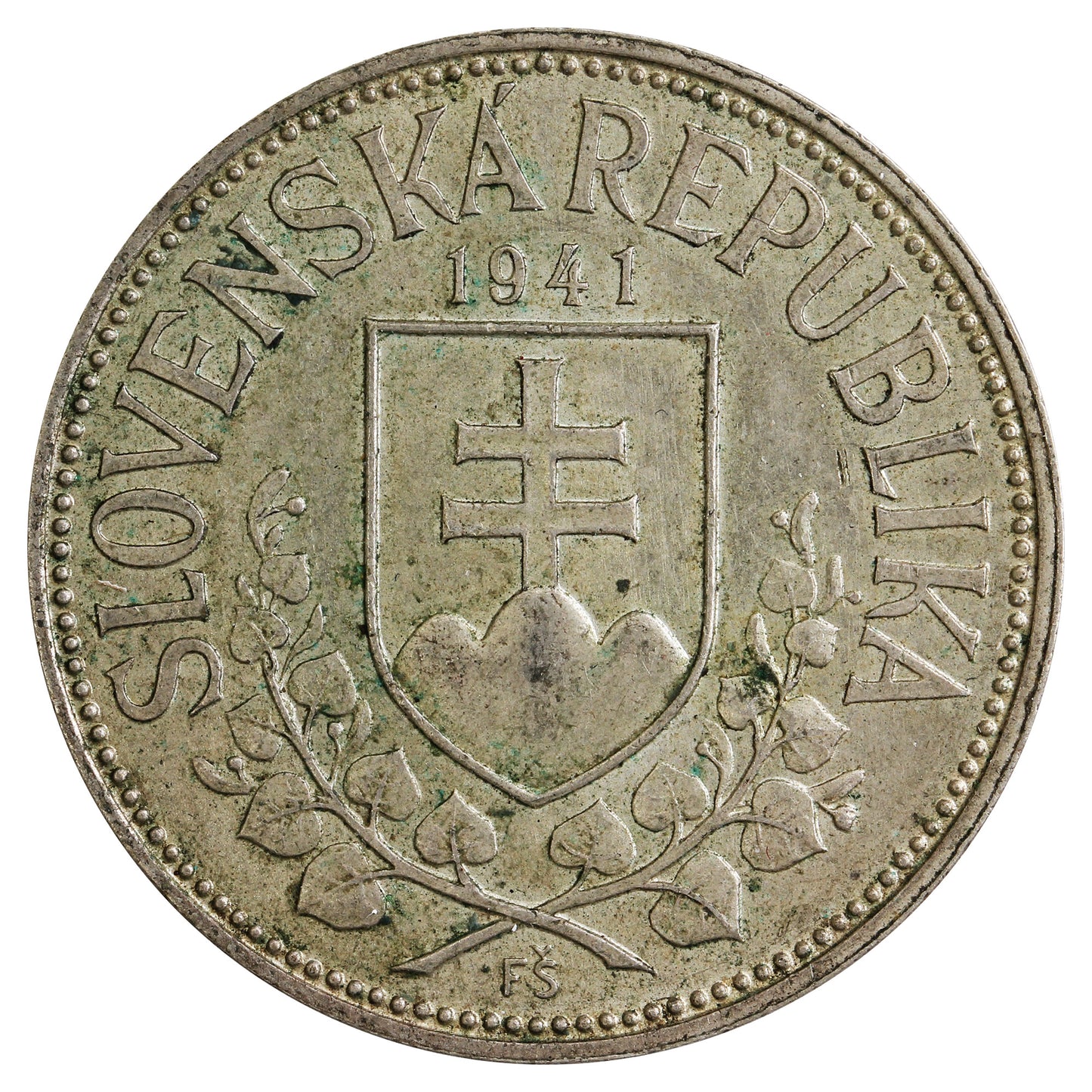 Slovakia 1941 20 Korun Almost Uncirculated (AU-50)