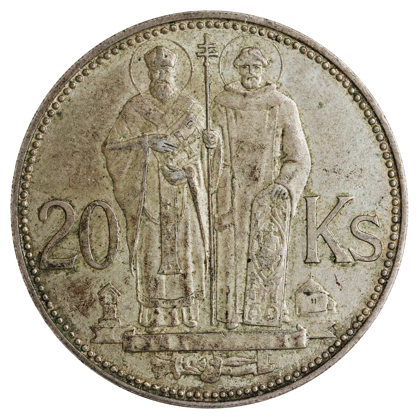 Slovakia 1941 20 Korun Almost Uncirculated (AU50)