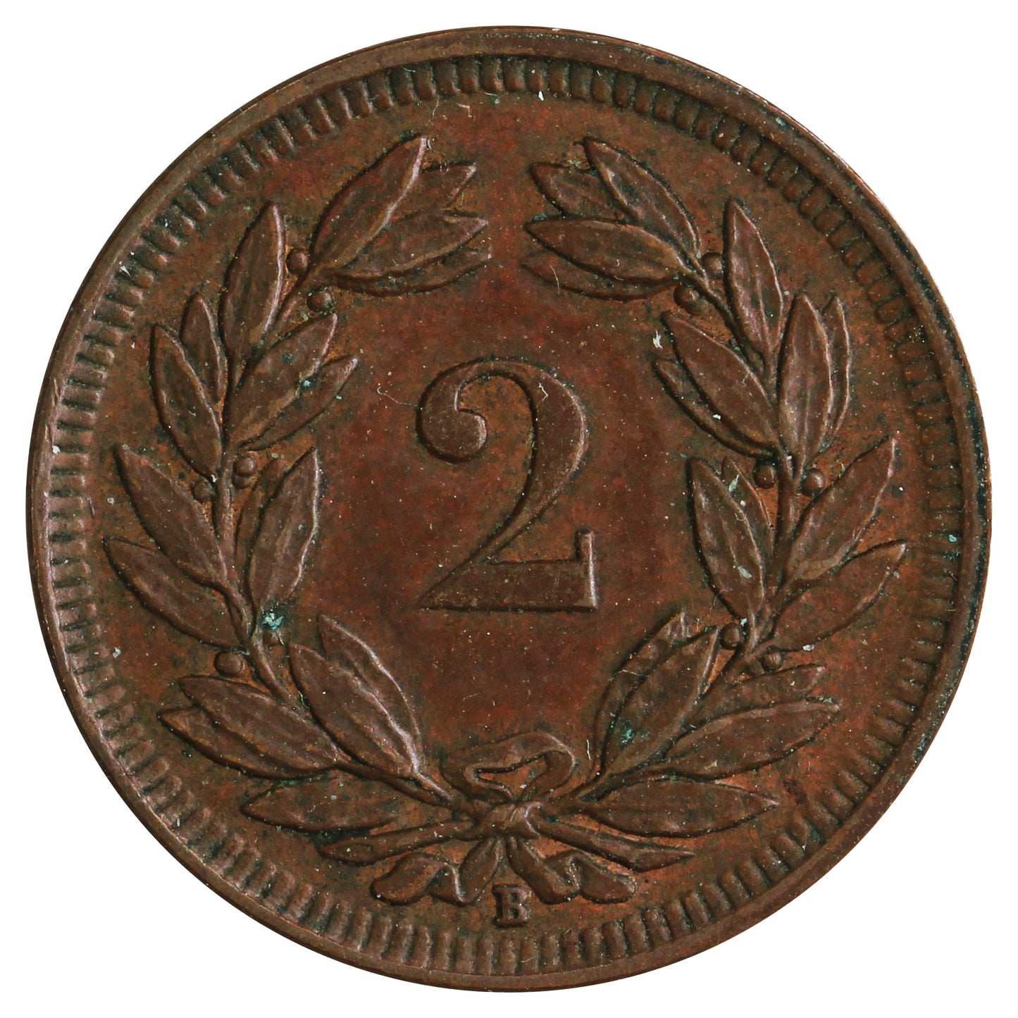 Switzerland 1899B 2 Rappen Extra Fine (EF40)