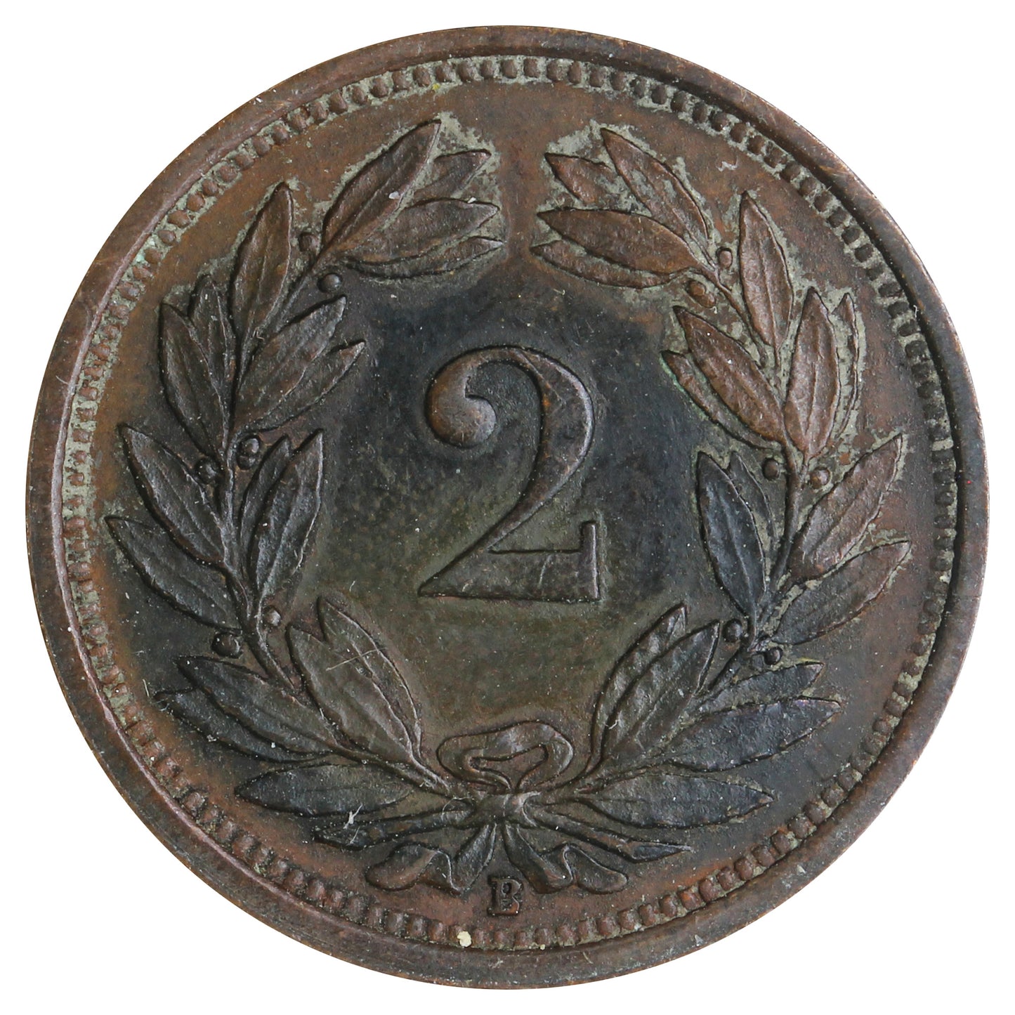 Switzerland 1930B 2 Rappen Extra Fine (EF40)