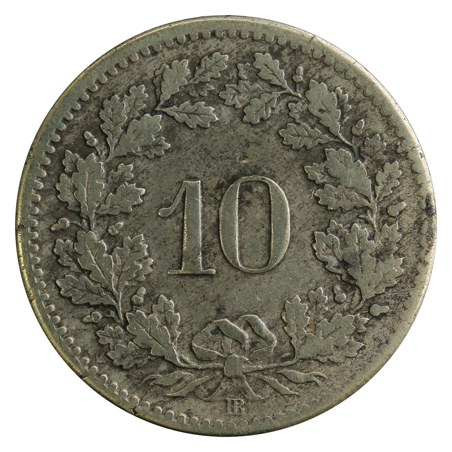 Switzerland 1850BB 10 Rappen Fine (F12)