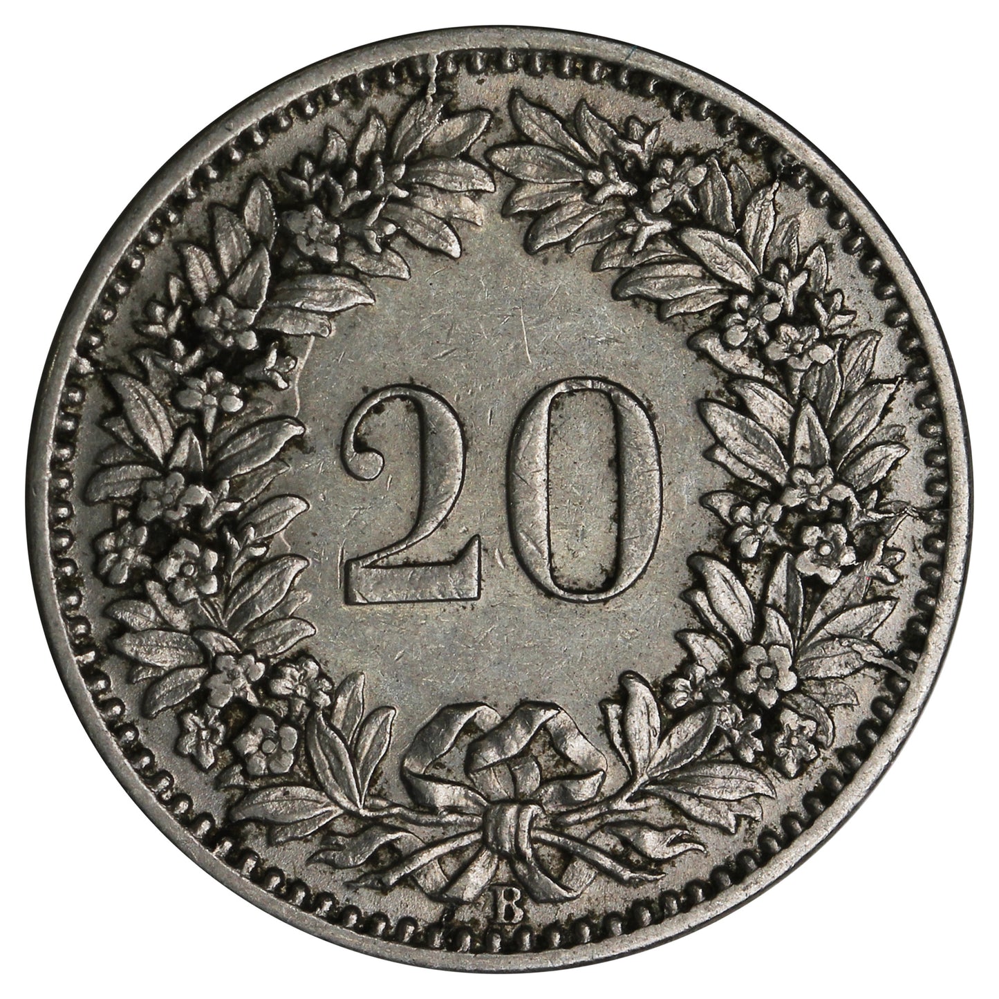 Switzerland 1897B 20 Rappen Extra Fine (EF40)