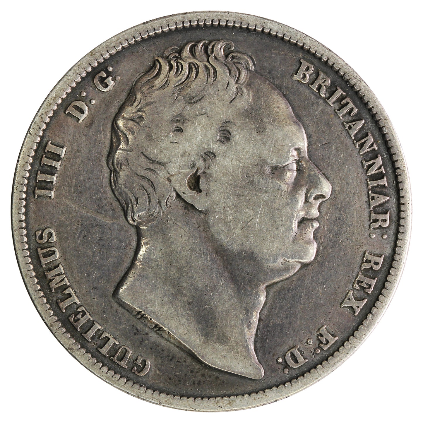 Great Britain 1837 1/2 Crown Fine (F12) $
